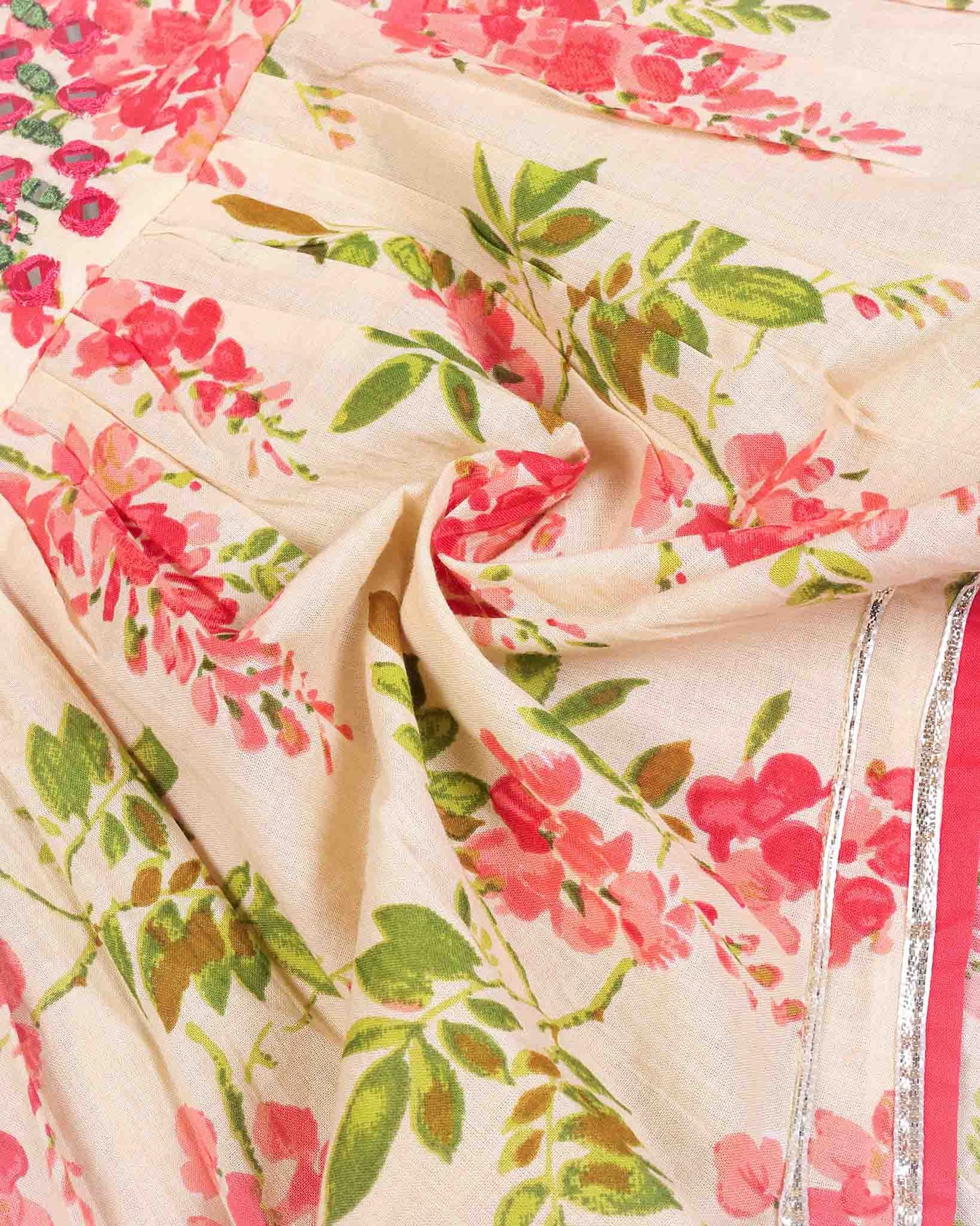 Floral Printed Peplum Kurti / Patiala Set