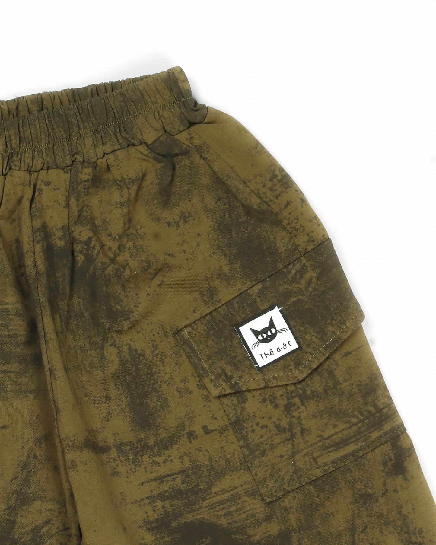 Dual Tone Camo Printed Co-ord Set with Cargo Style Pocket Details
