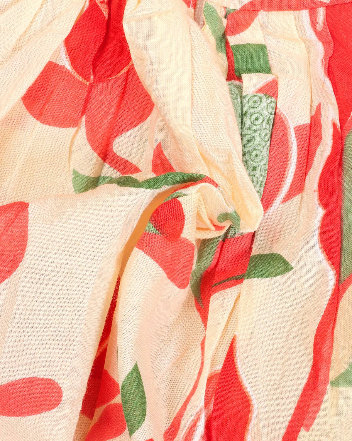 Floral Abstract Printed Flare Kurti / Sharara Set - Butter