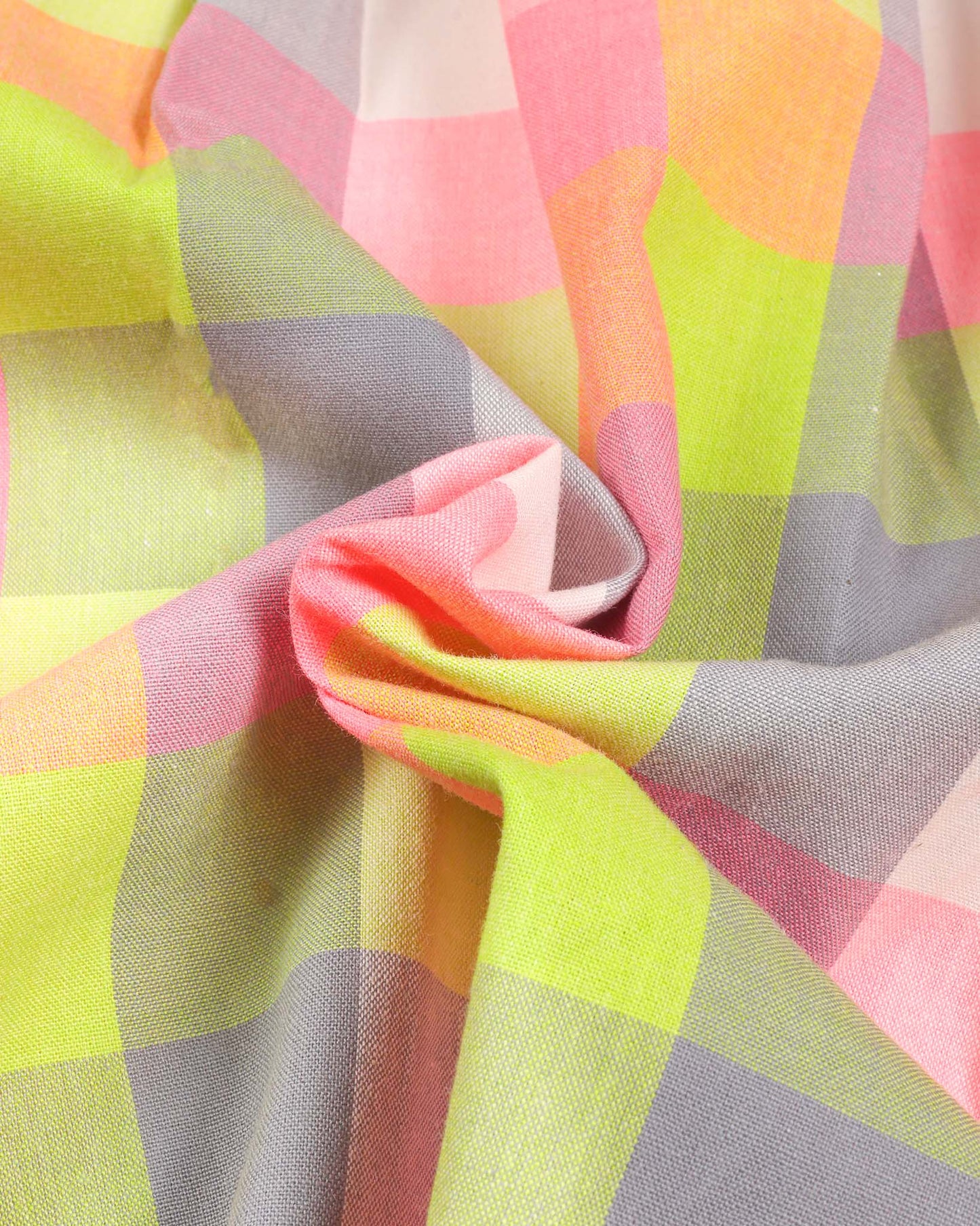Colorful Check Frock Dress with Drawstring Detail