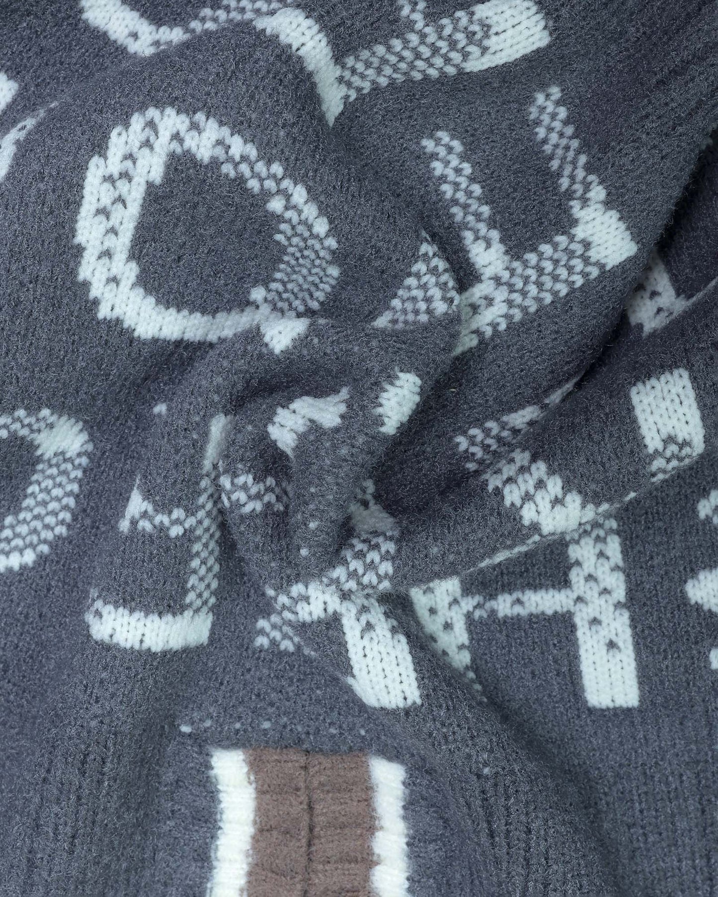 Stylish High Neck Zipper Handmade Sweater