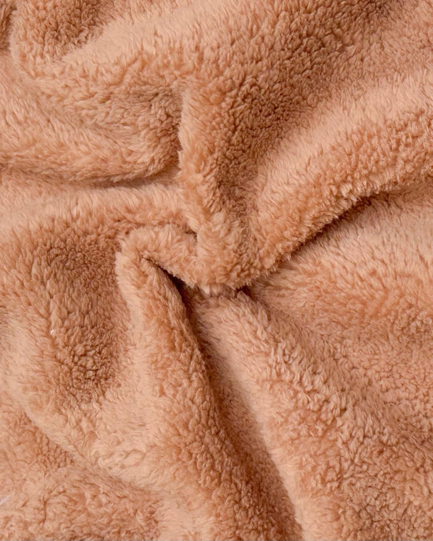 Sued Texture Fleeced Hooded Coat