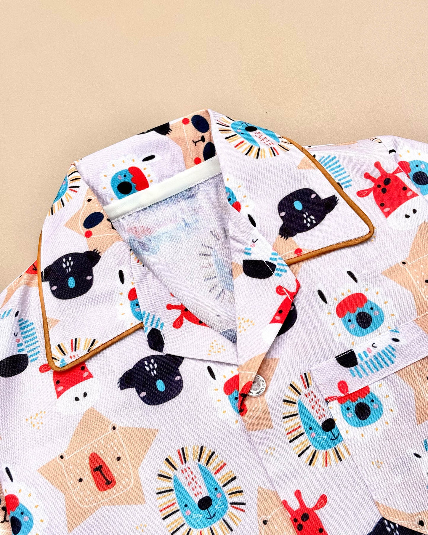 Zoo Animals Pure Cotton Printed Night Suit