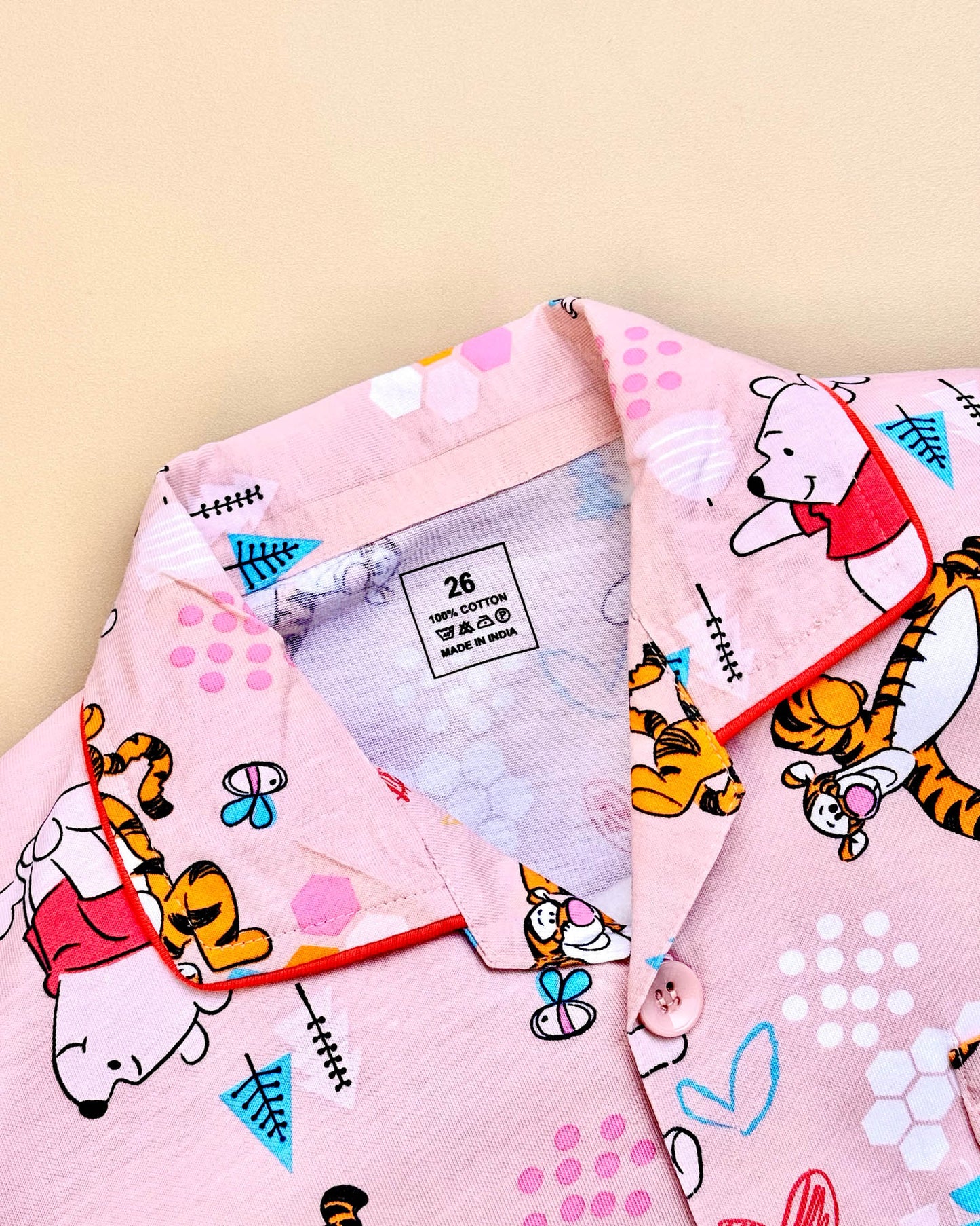 Winni Ethe Pooh Hosiery Printed Night Suit