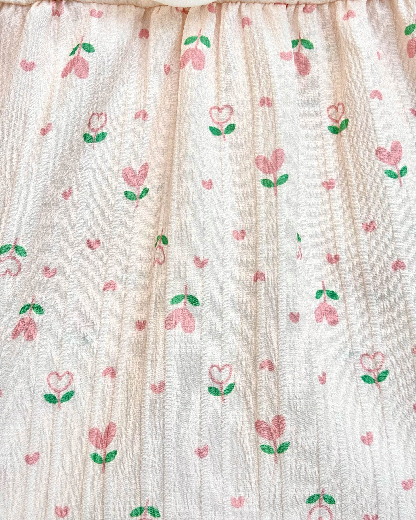 Floral Print Embroidered Casual Frock