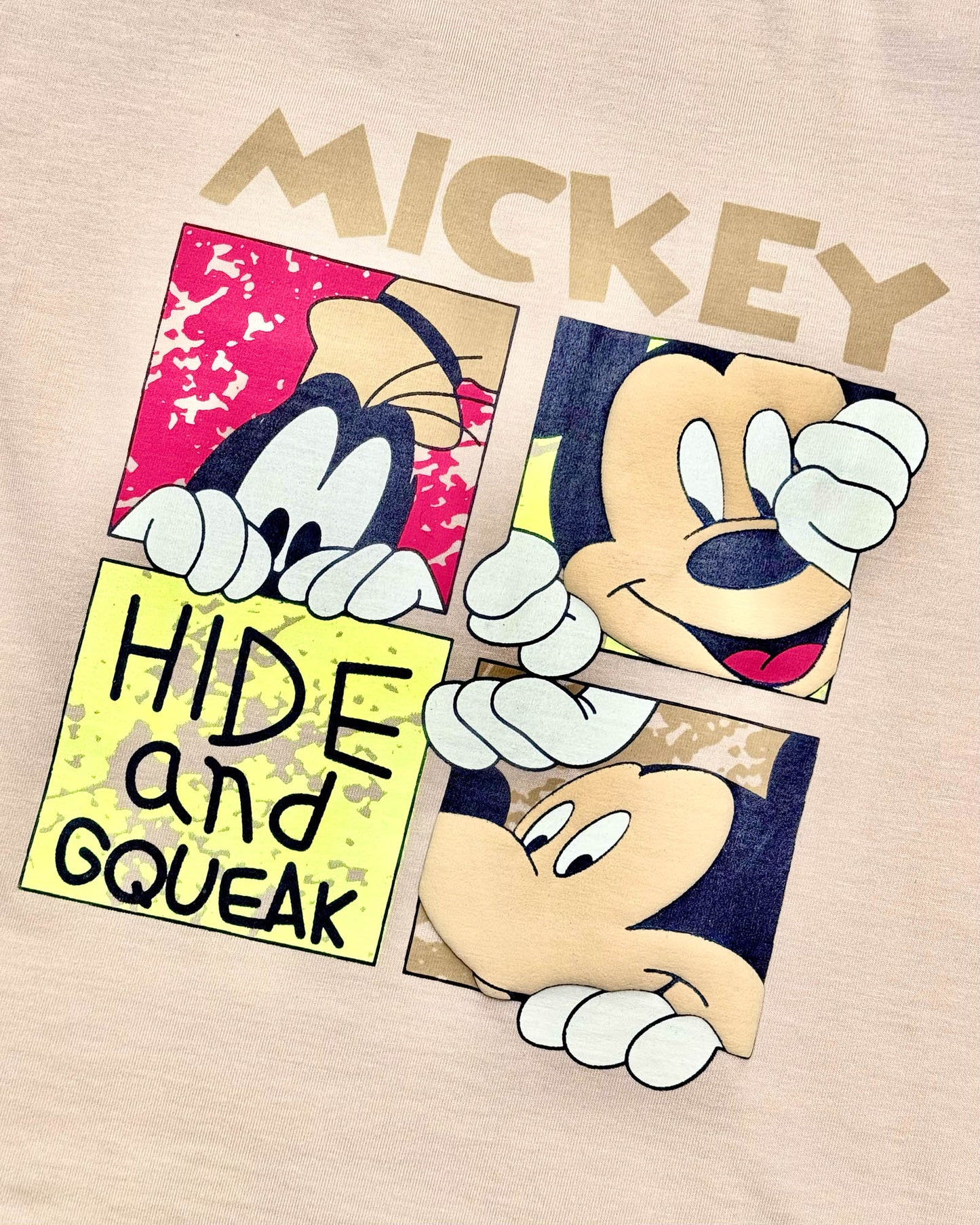 Micky Mouse Printed Shorts T-Shirt Co-Ord Set