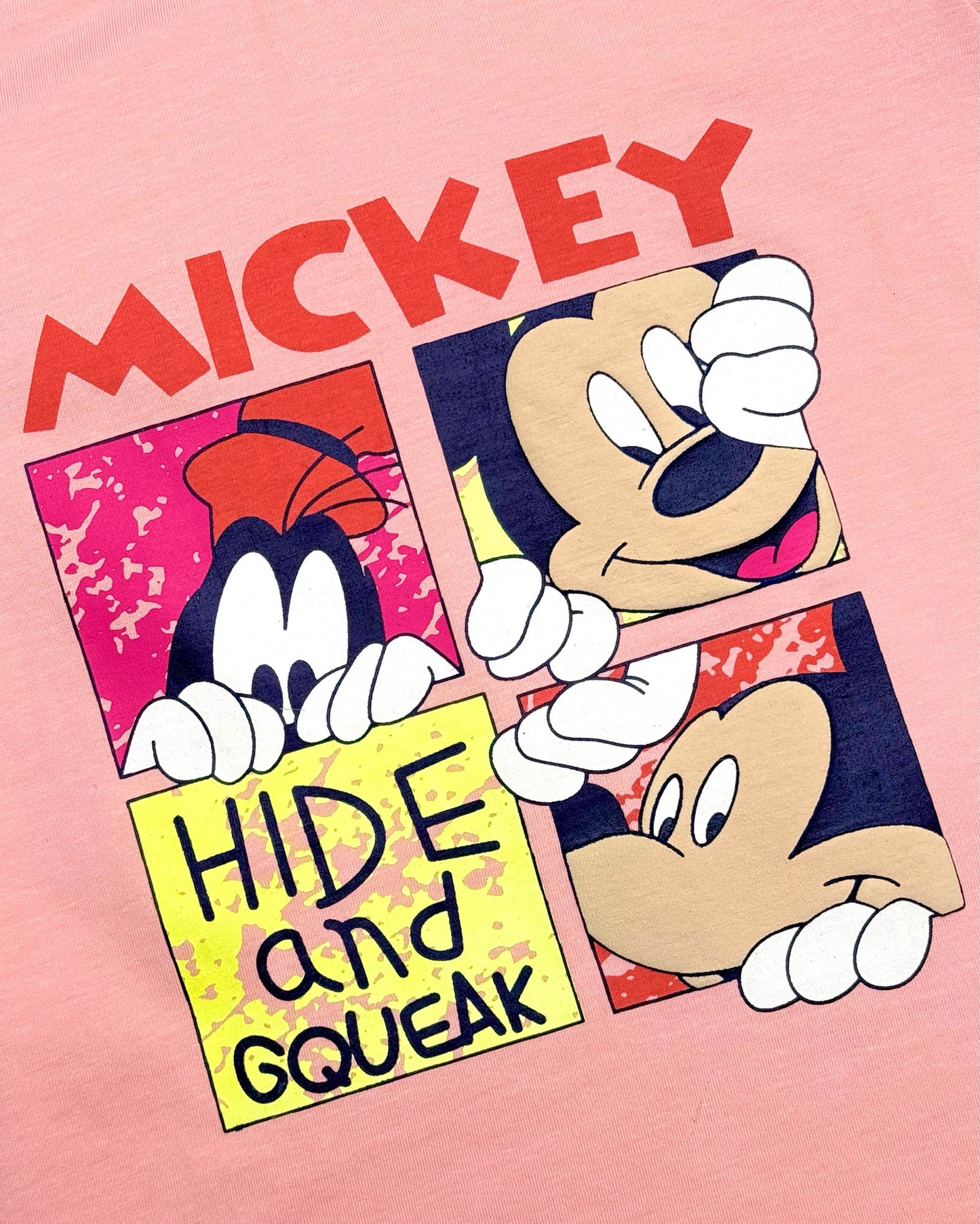 Micky Mouse Printed Shorts T-Shirt Co-Ord Set