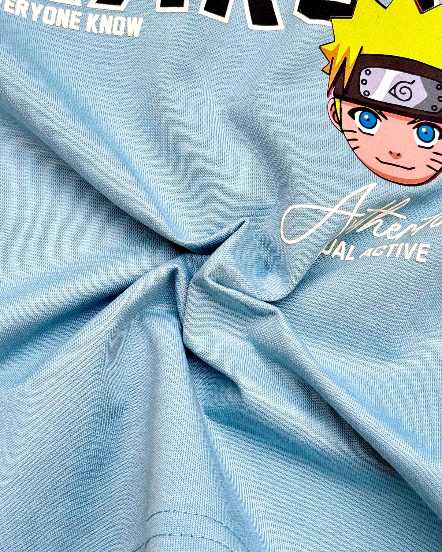 Naruto Printed Shorts T-Shirt Co-Ord Set