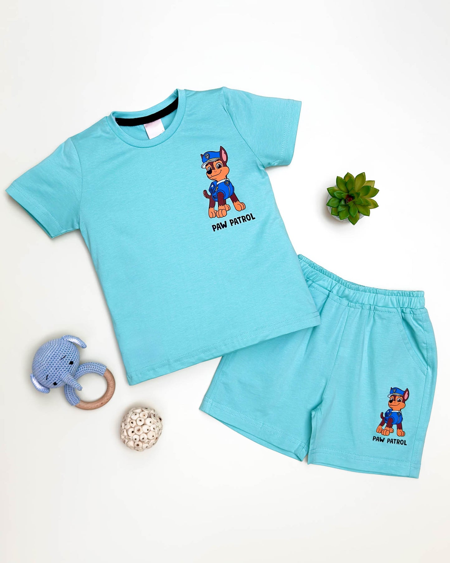 Paw Patrol Printed Shorts T-Shirt Co-Ord Set