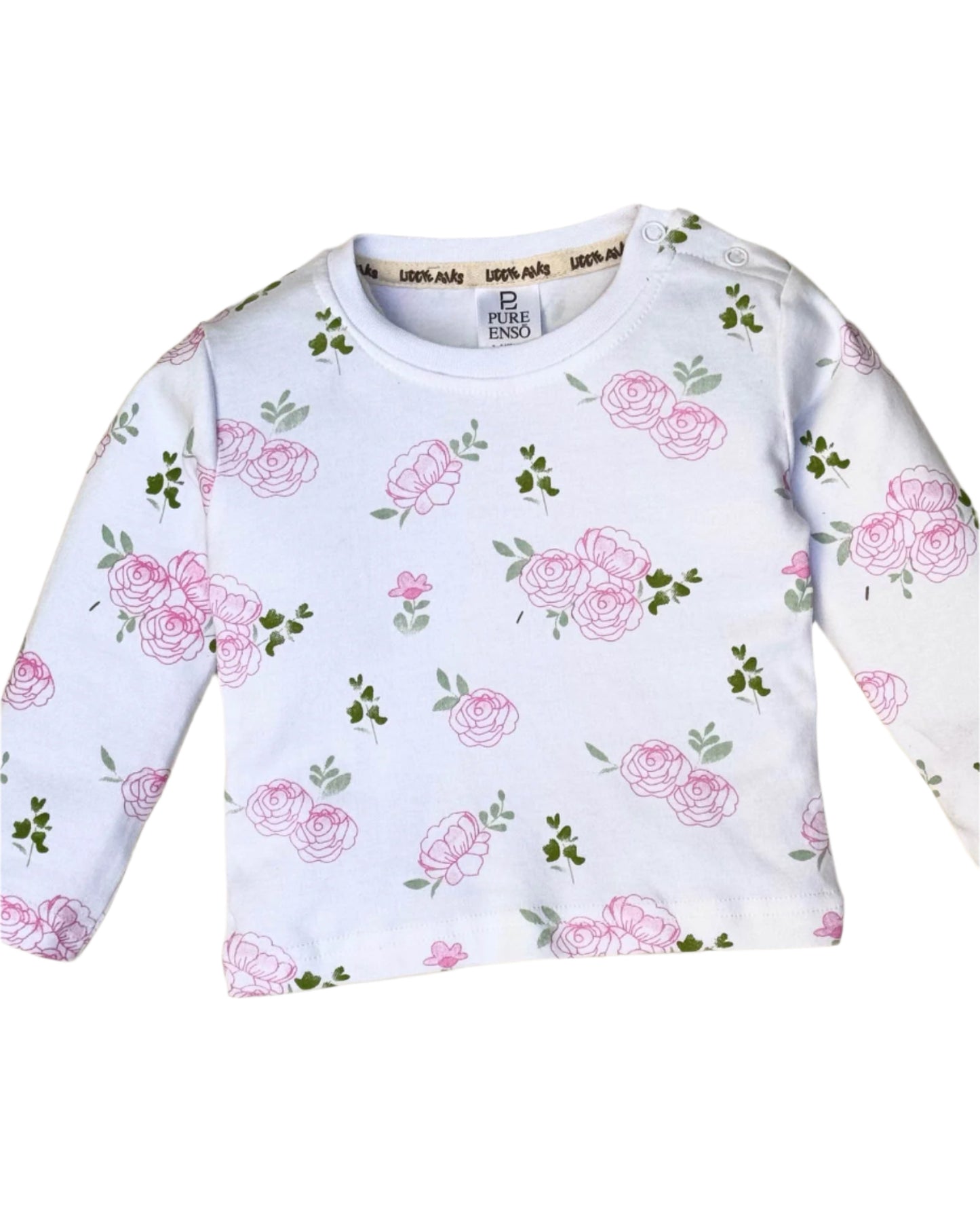 Knitted Printed T-Shirt With Dungaree Applique Embroidery