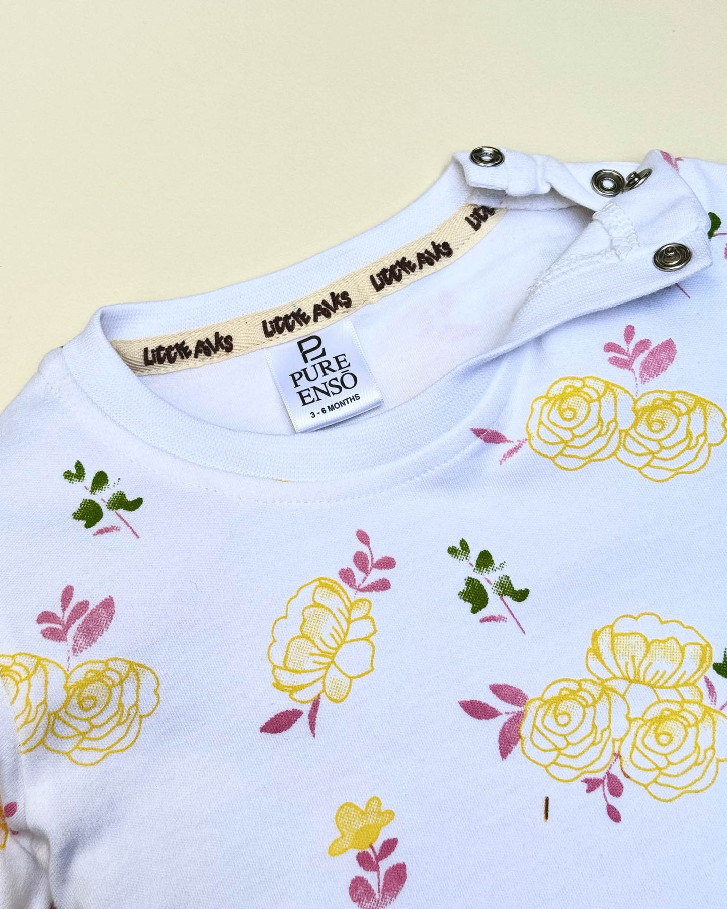 Knitted Printed T-Shirt With Dungaree Applique Embroidery