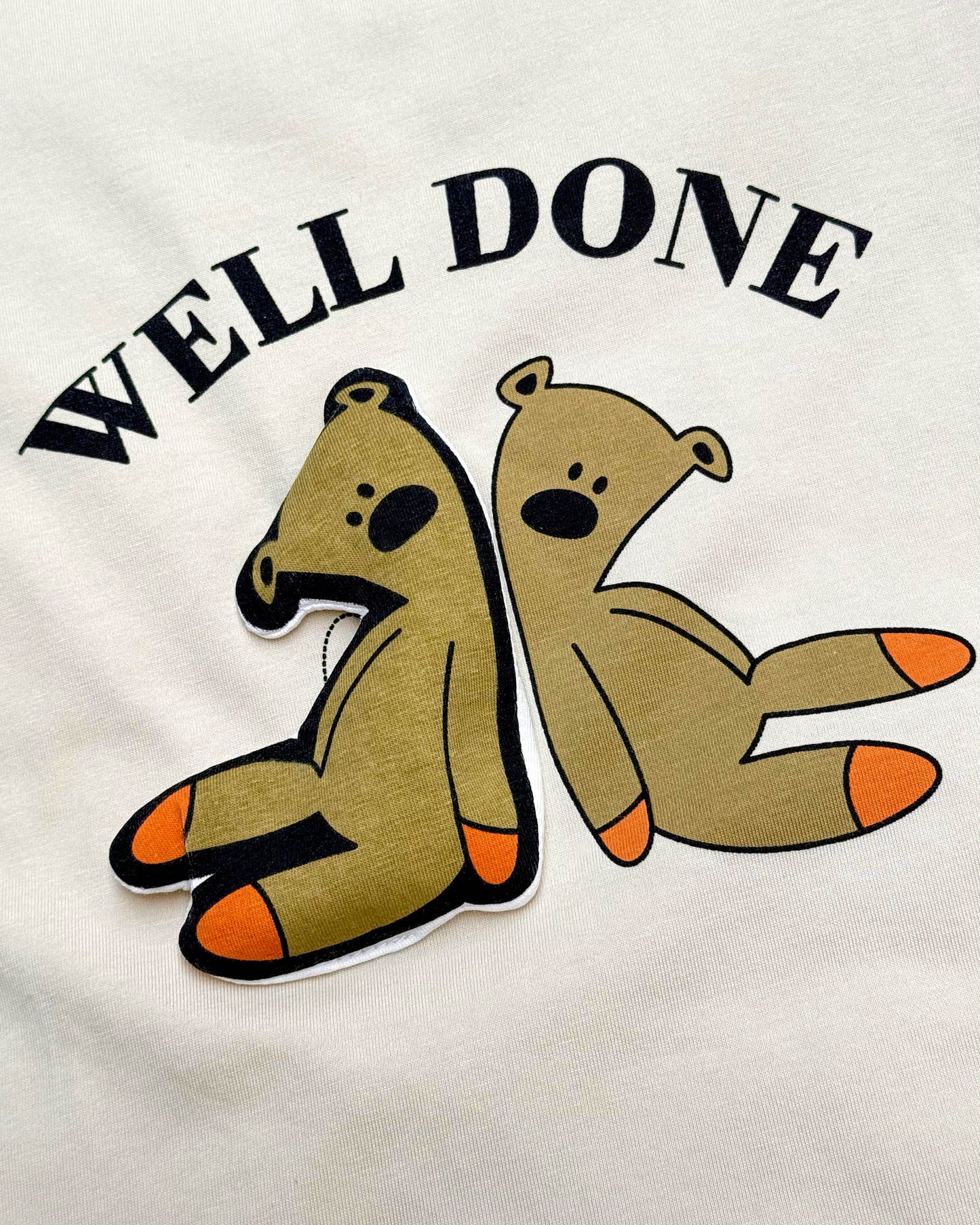 Mr.Bean Teddy Applique T-Shirt & Shorts Co-Ord Set