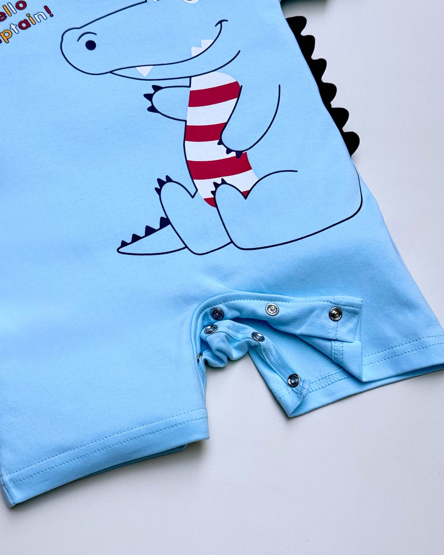 Half Sleeves Baby Croco Printed Romper