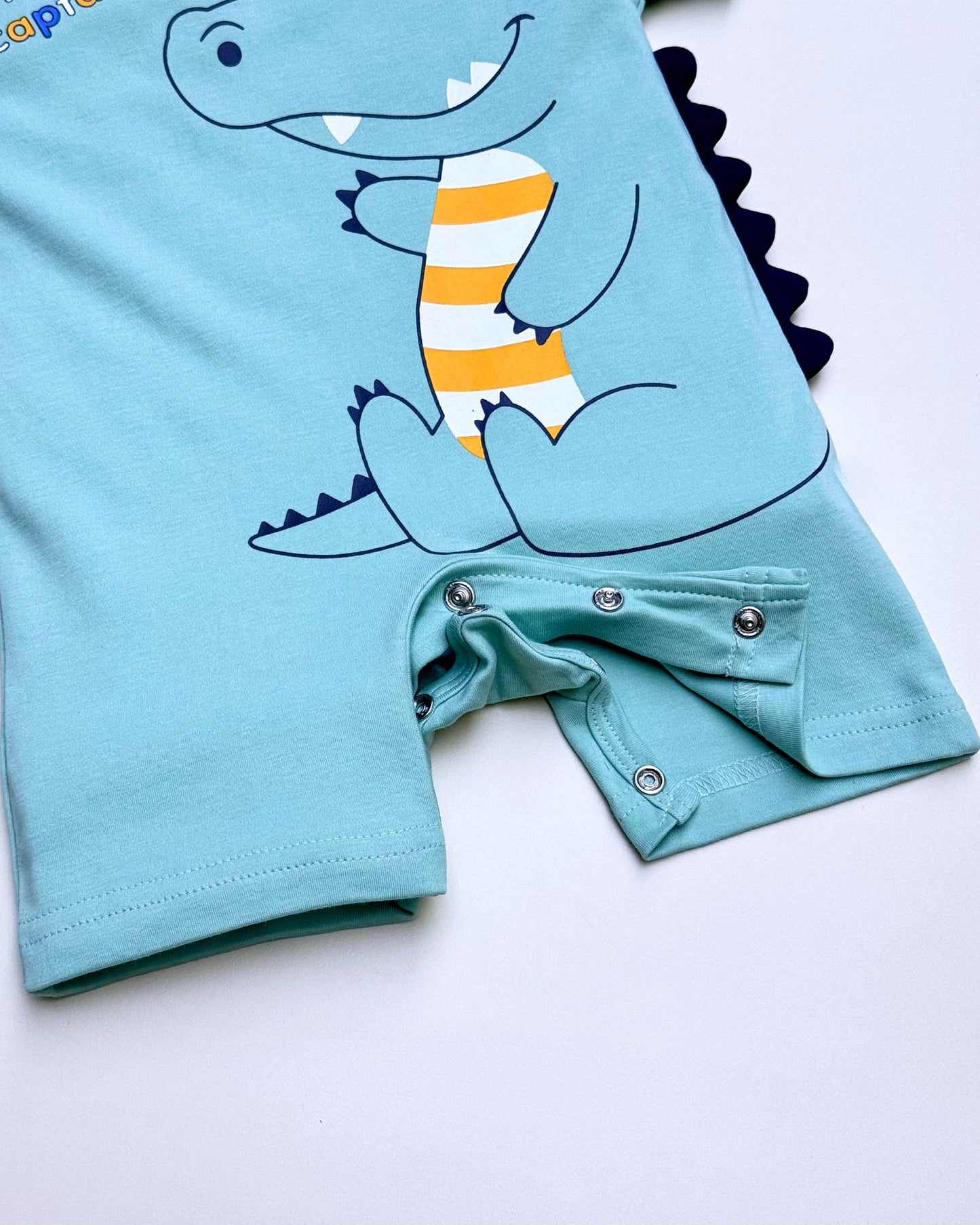 Half Sleeves Baby Croco Printed Romper