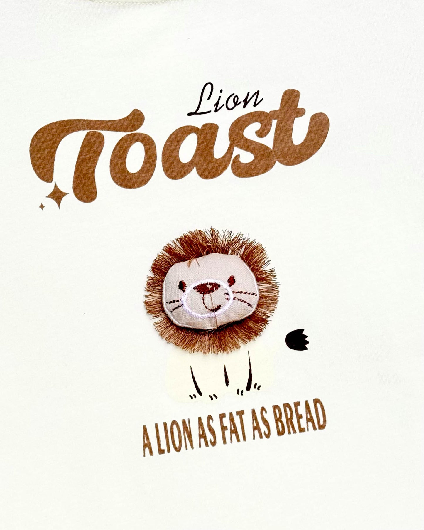 Lion Toy Applique T-Shirt & Check Shorts Co-Ord Set