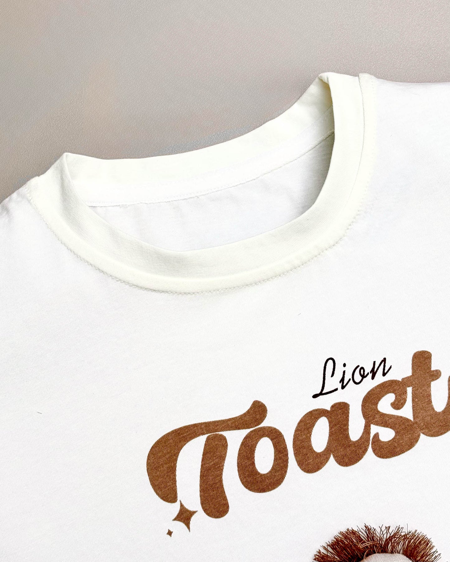 Lion Toy Applique T-Shirt & Check Shorts Co-Ord Set
