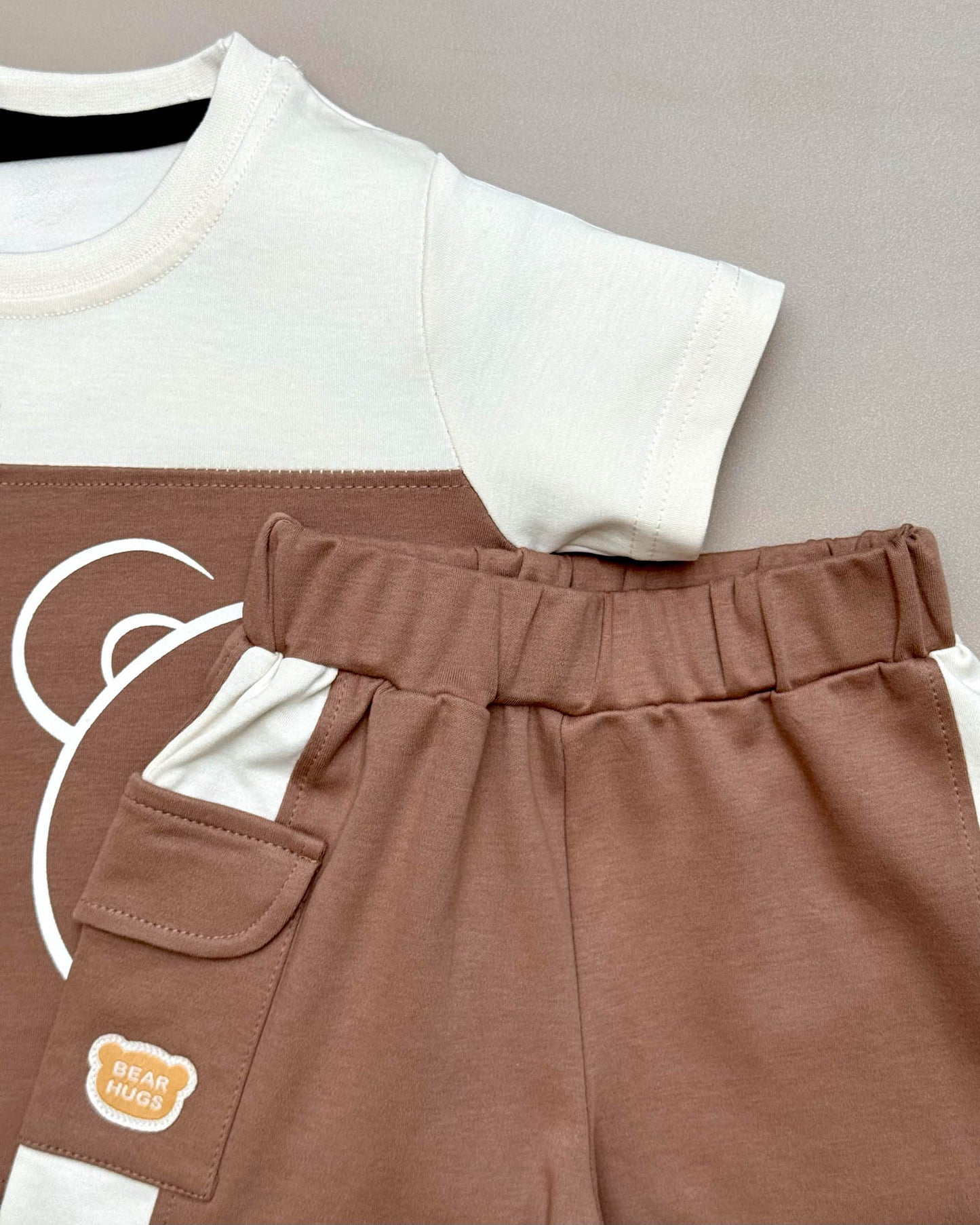 One More Hug Print T-Shirt & Shorts Co-Ord Set