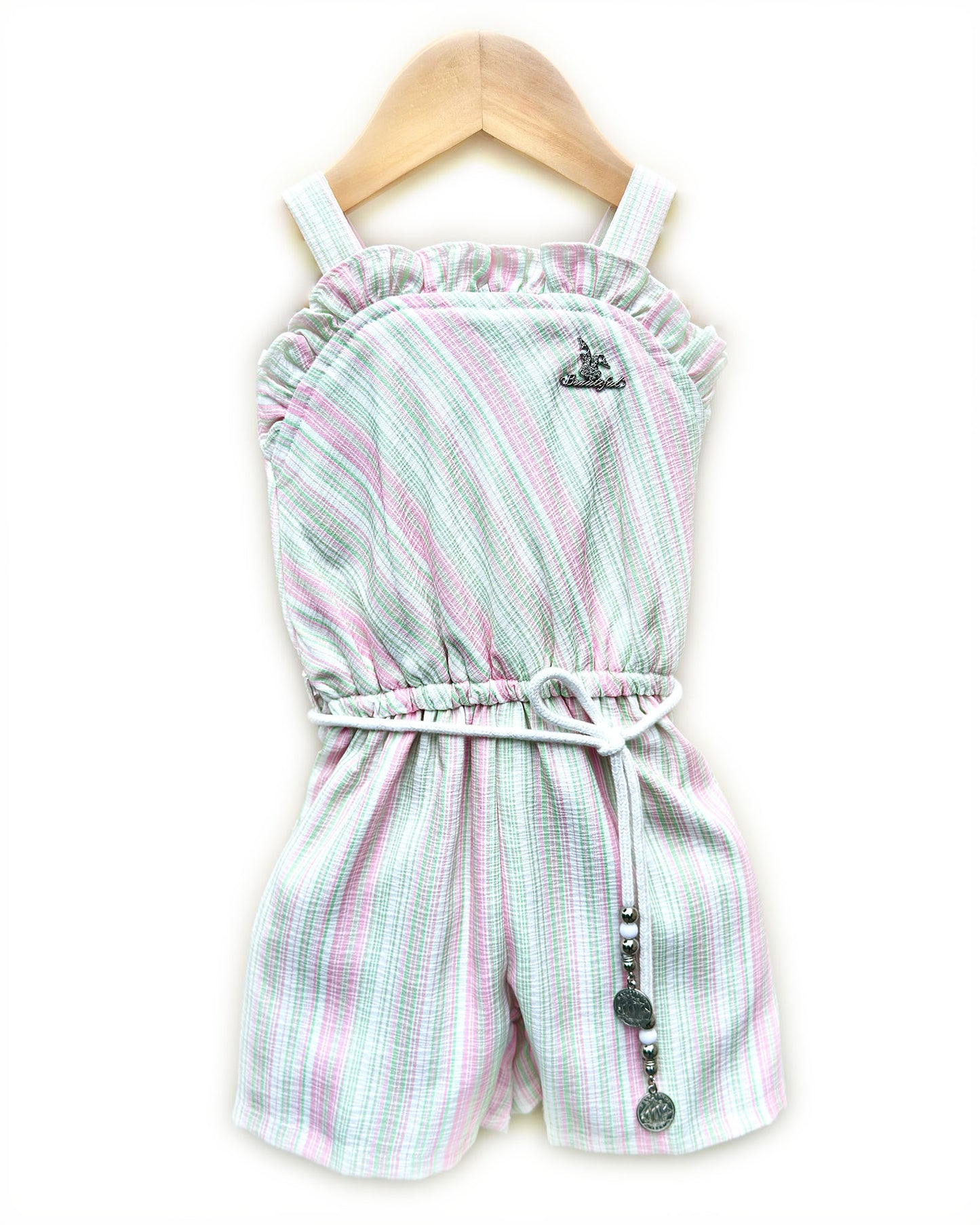 One Piece Jumpsuit Dress with Drawstring Belt