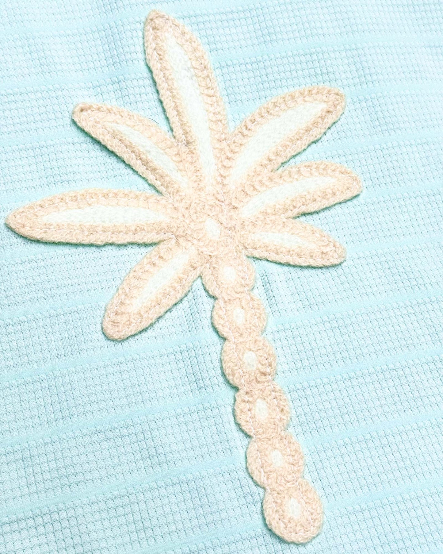 Coconut Tree Appliquéd Textured Co-ord Set