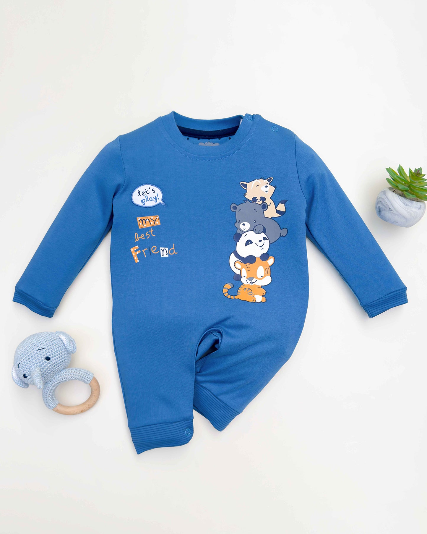 Full Sleeve Best Friends Printed Romper