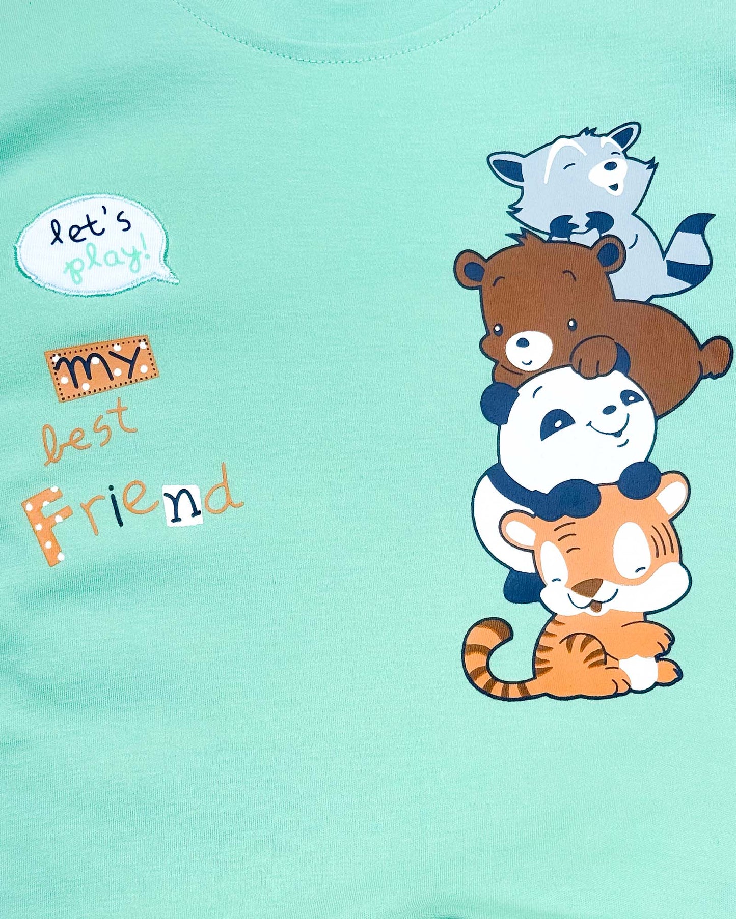 Full Sleeve Best Friends Printed Romper