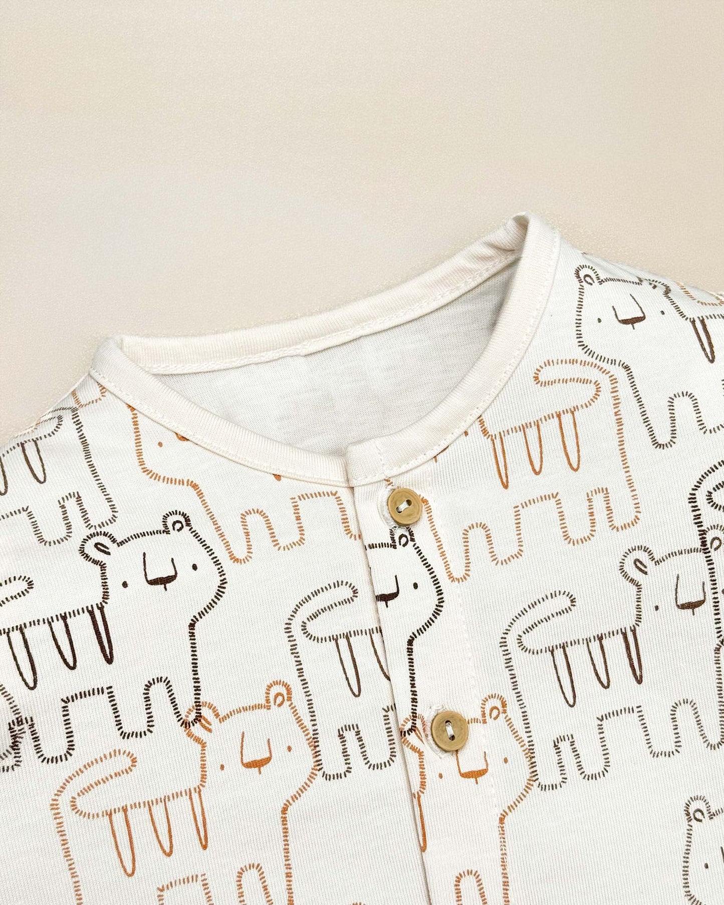 Full Sleeve Front Open Lion Graffiti Printed Co-ord Set