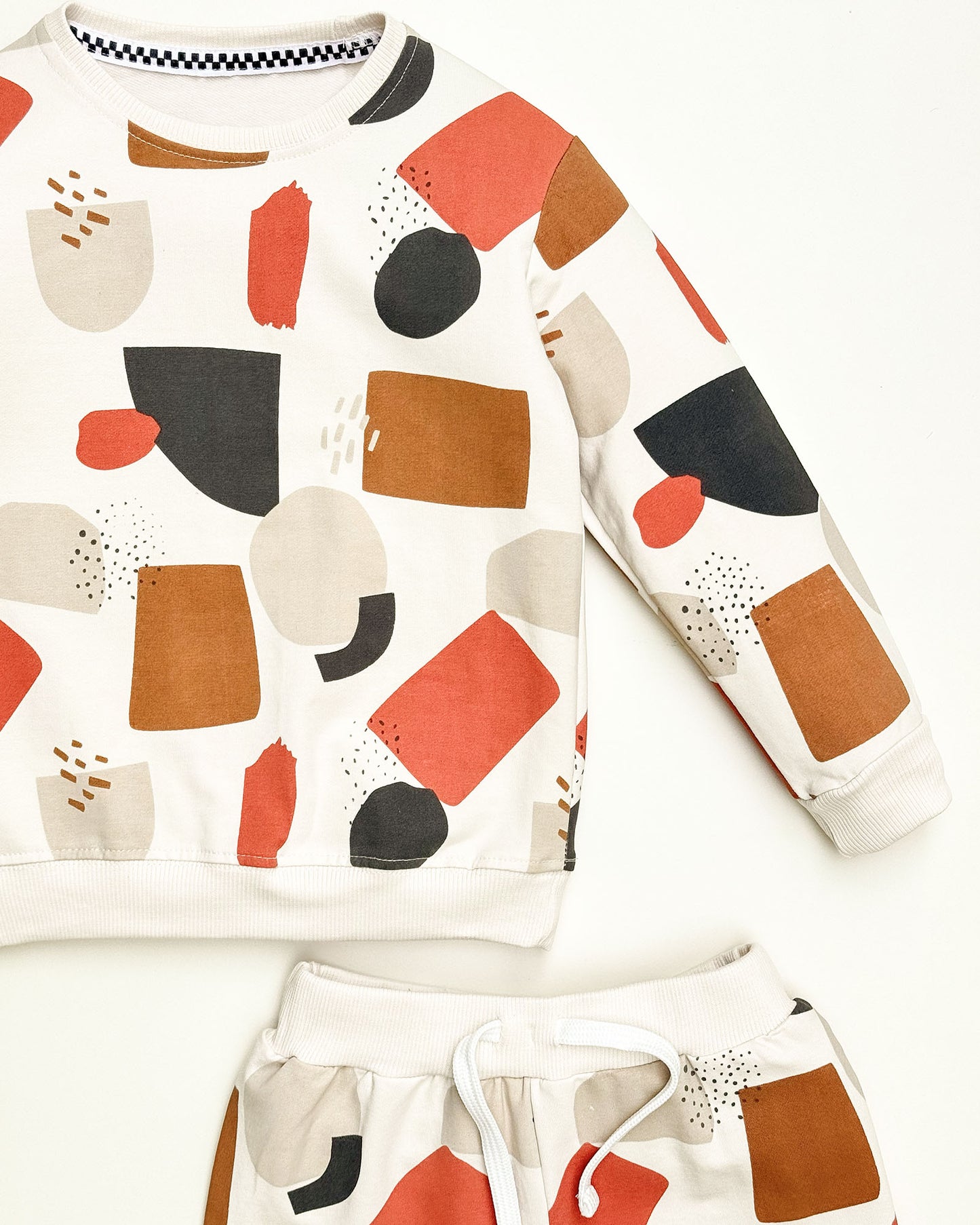 Boho Abstract Printed Full Sleeve Co-ord Set