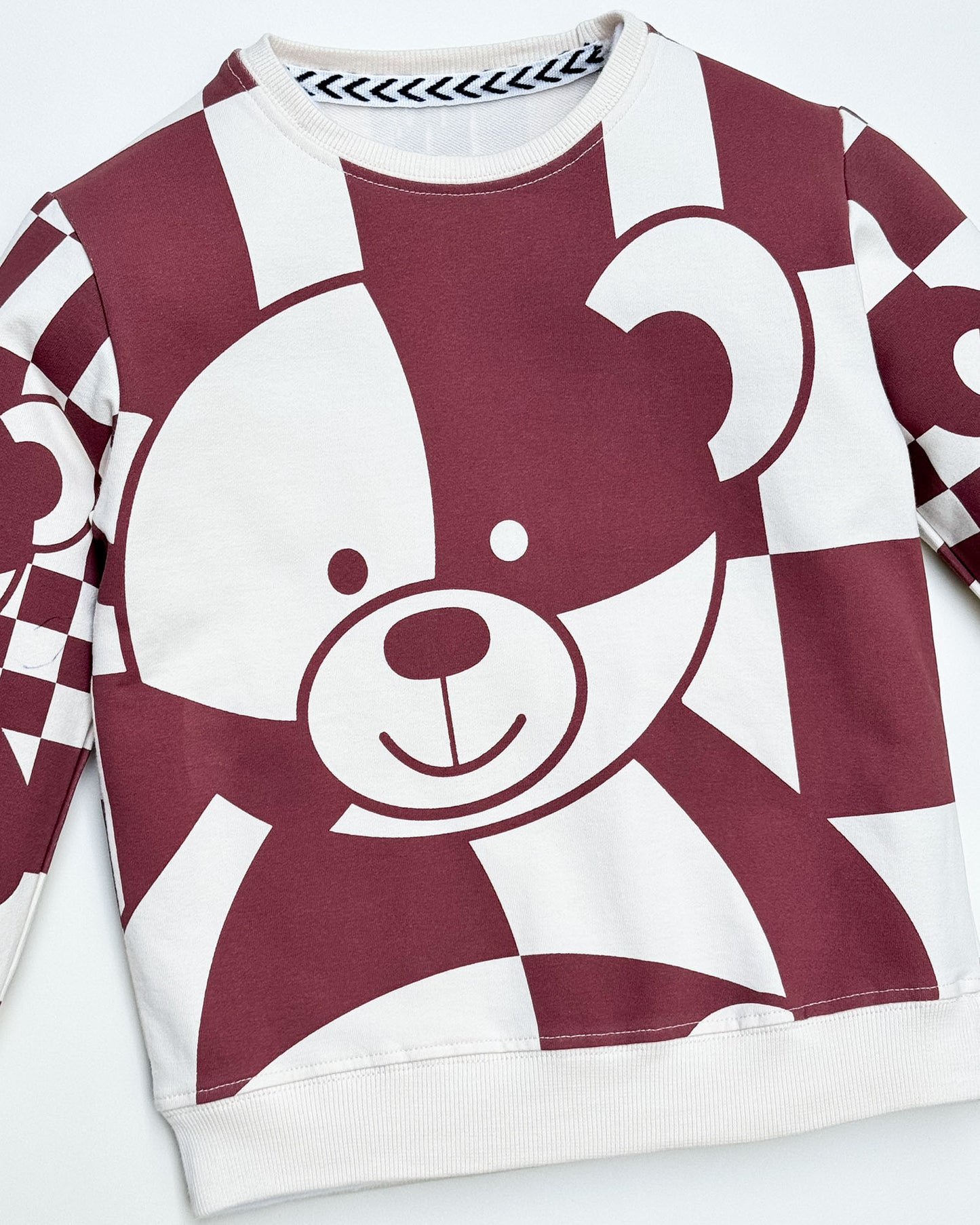 Bear Graffiti Printed Full Sleeve Co-ord Set