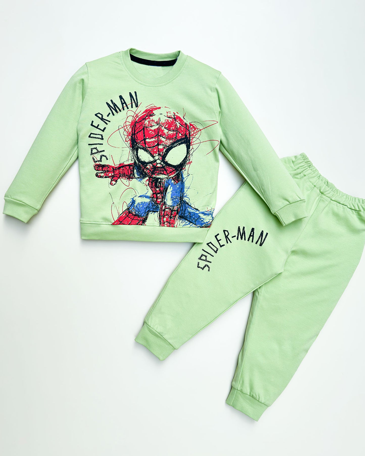 Spiderman Printed Full Sleeve Co-ord Set