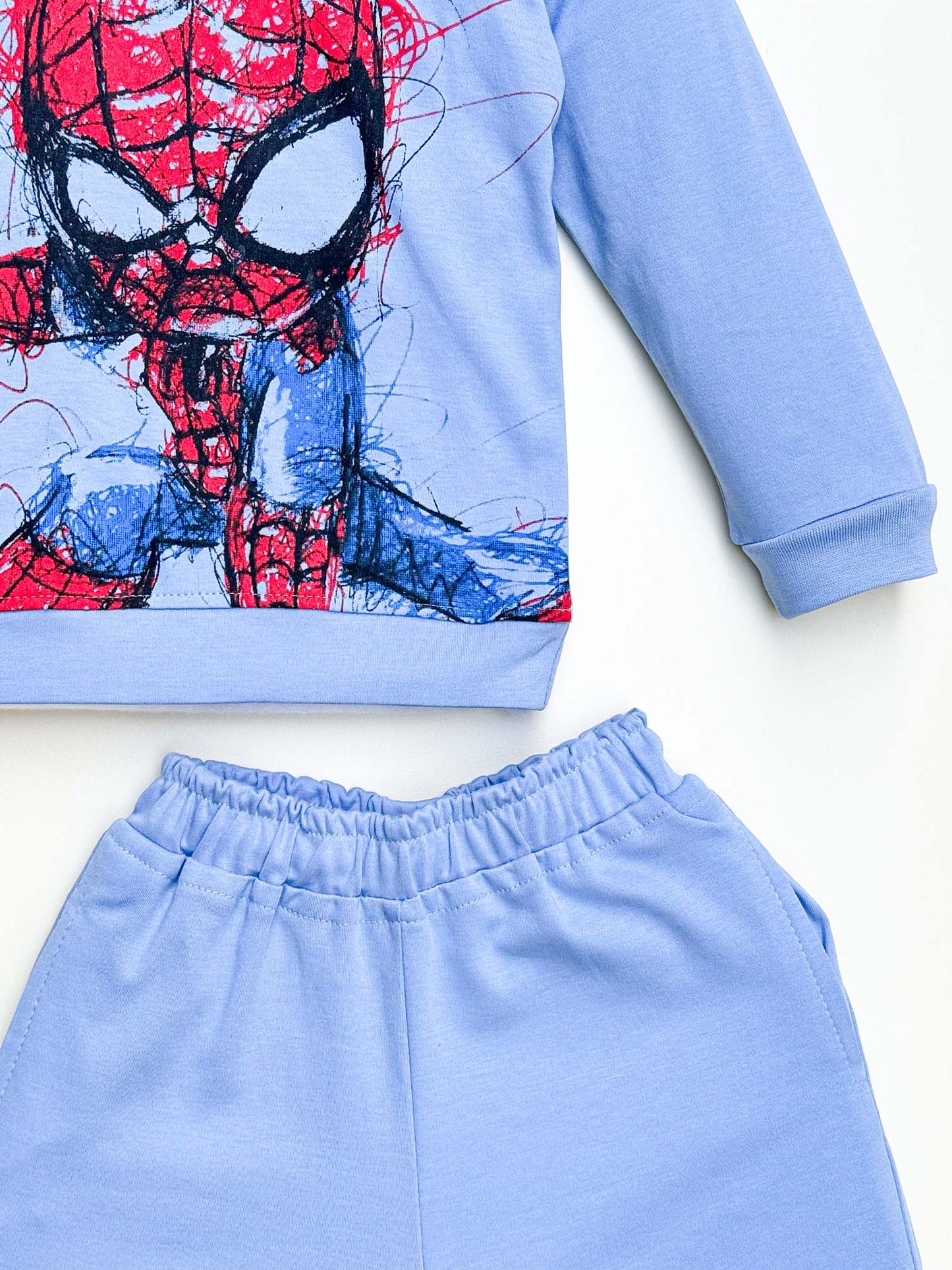 Spiderman Printed Full Sleeve Co-ord Set