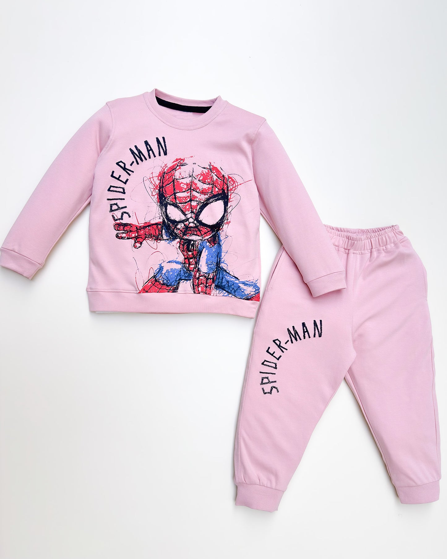 Spiderman Printed Full Sleeve Co-ord Set