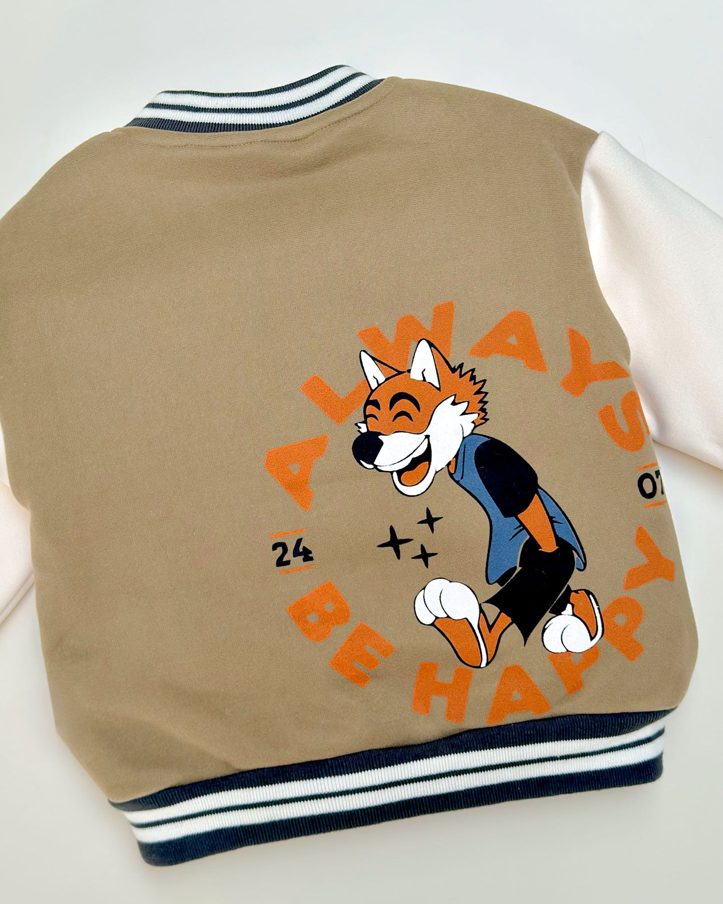 Soft Textured Full-Sleeve Graphic Printed Jacket