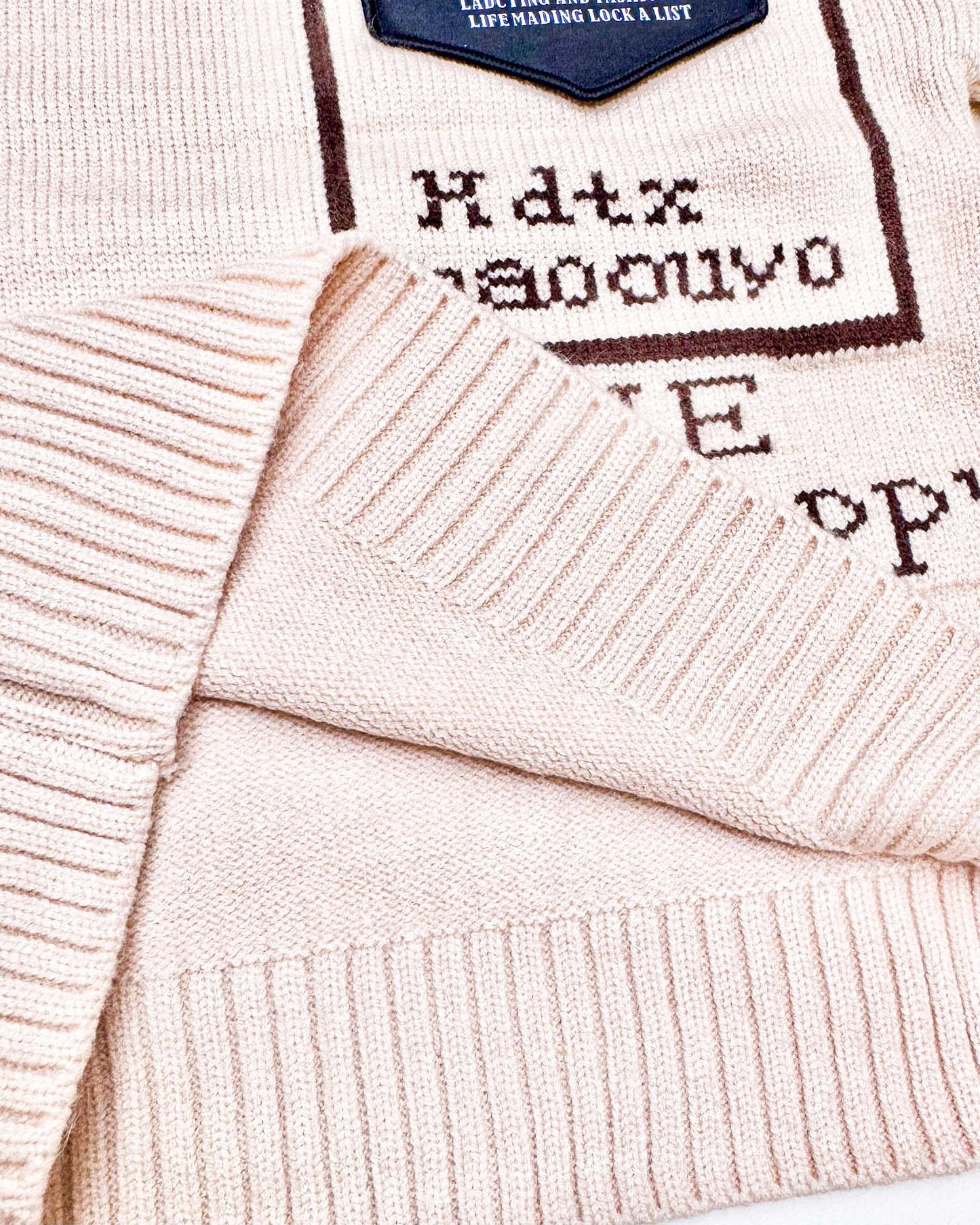 Textured Pattern Full Sleeve Sweater