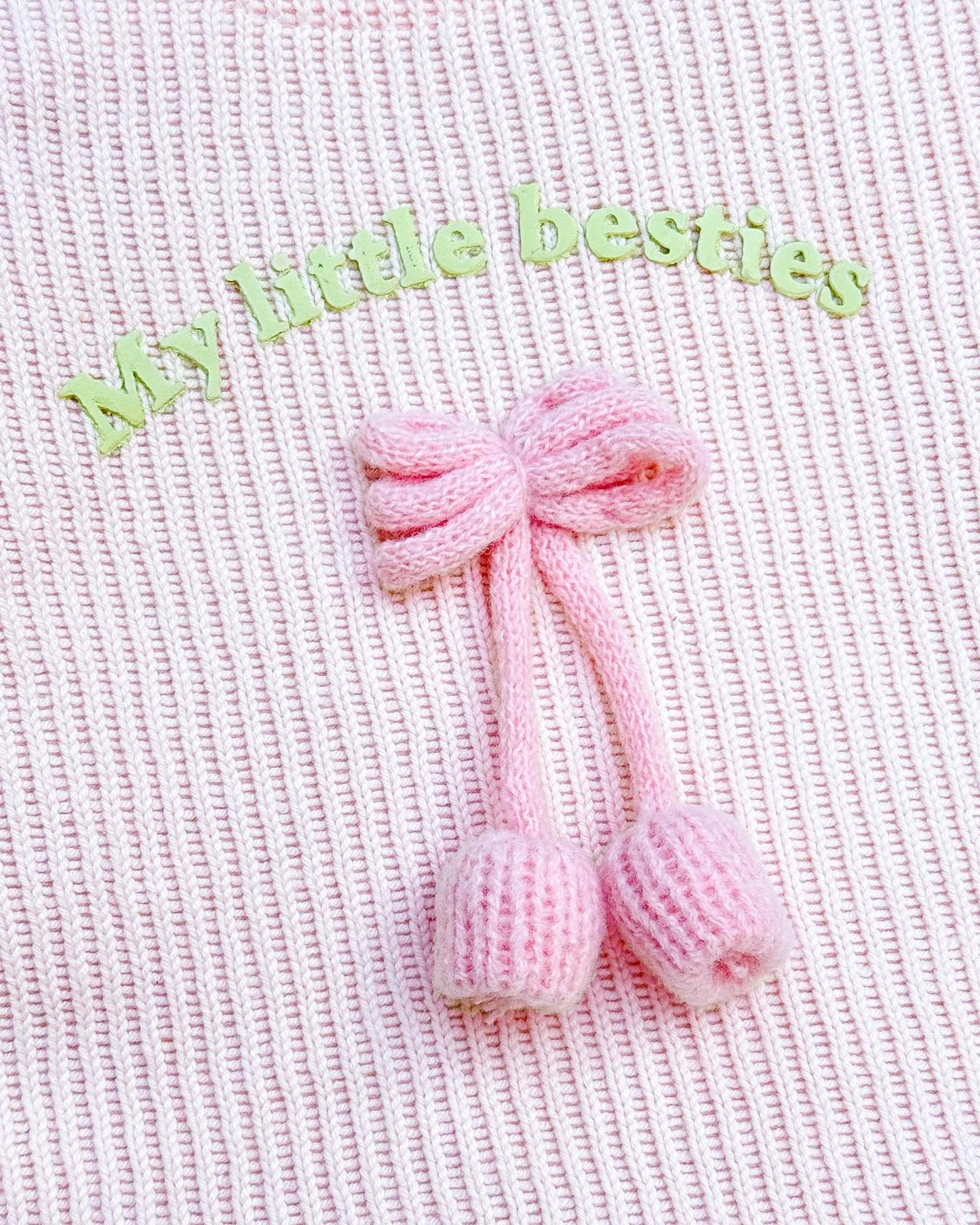 Full Sleeve Hand-Knitted Top With Denim Set