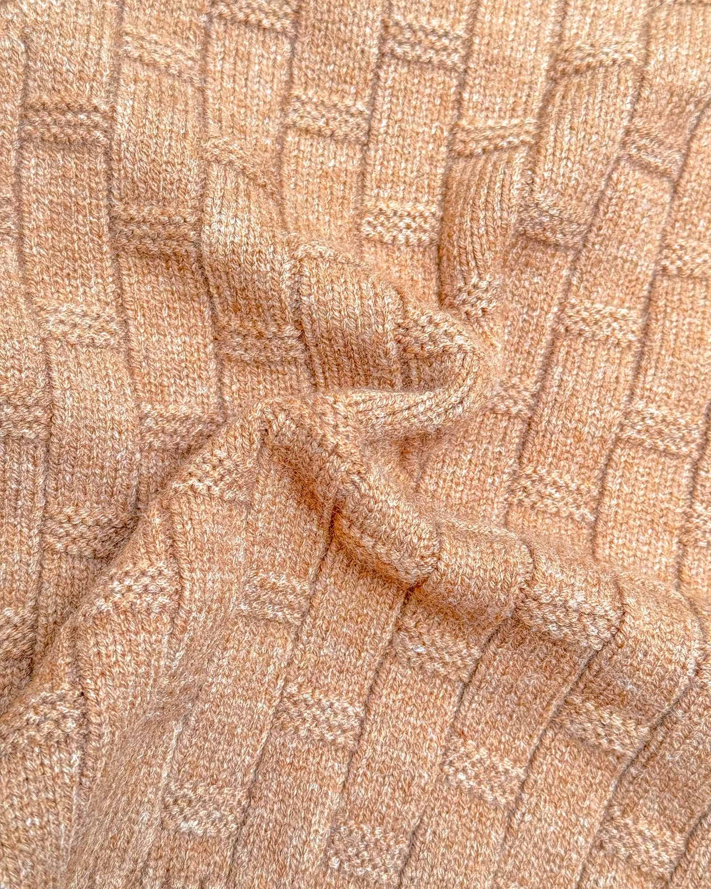 Full Sleeve Brick Textured Sweater