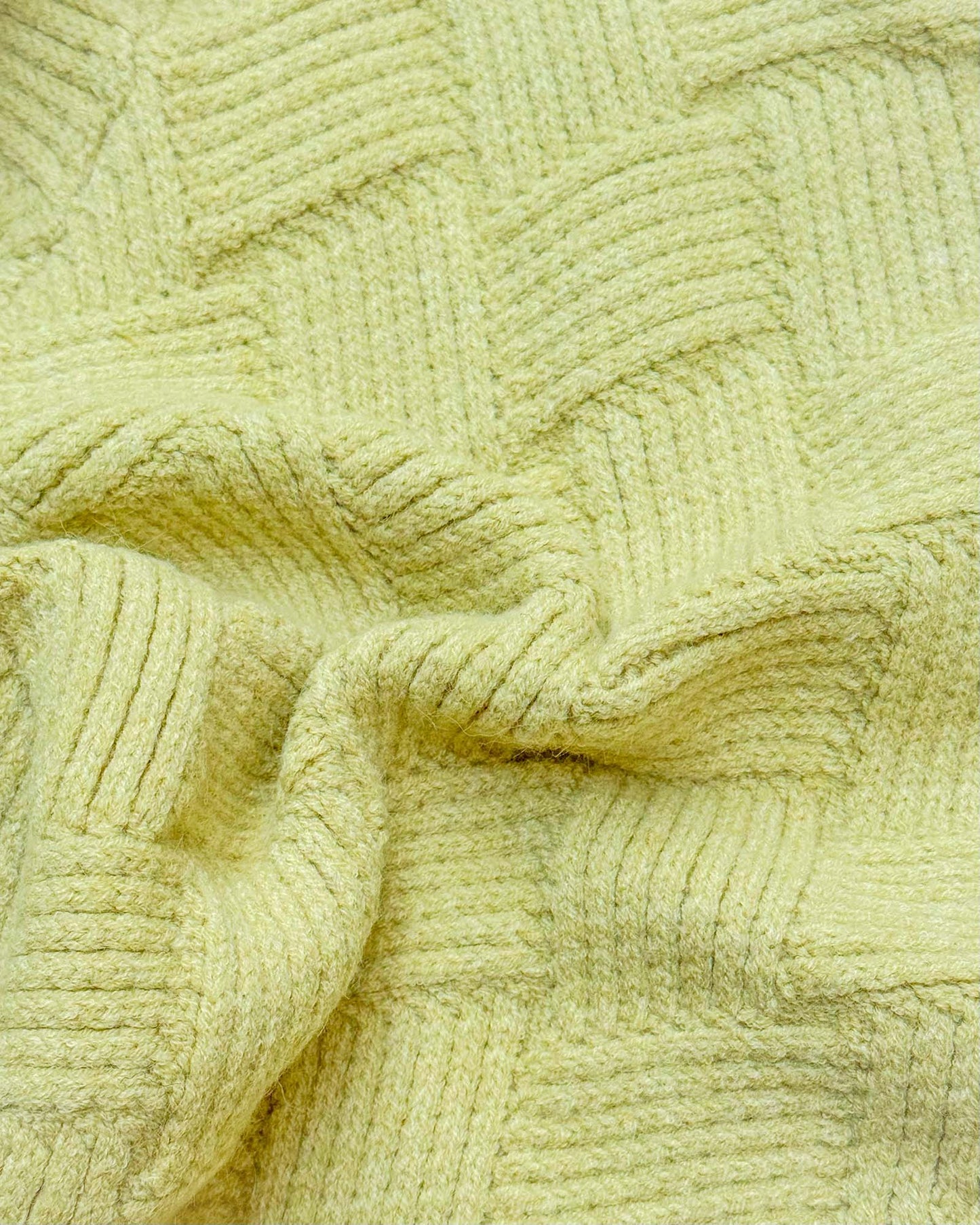 Basket Weave Textured Knitted Sweater