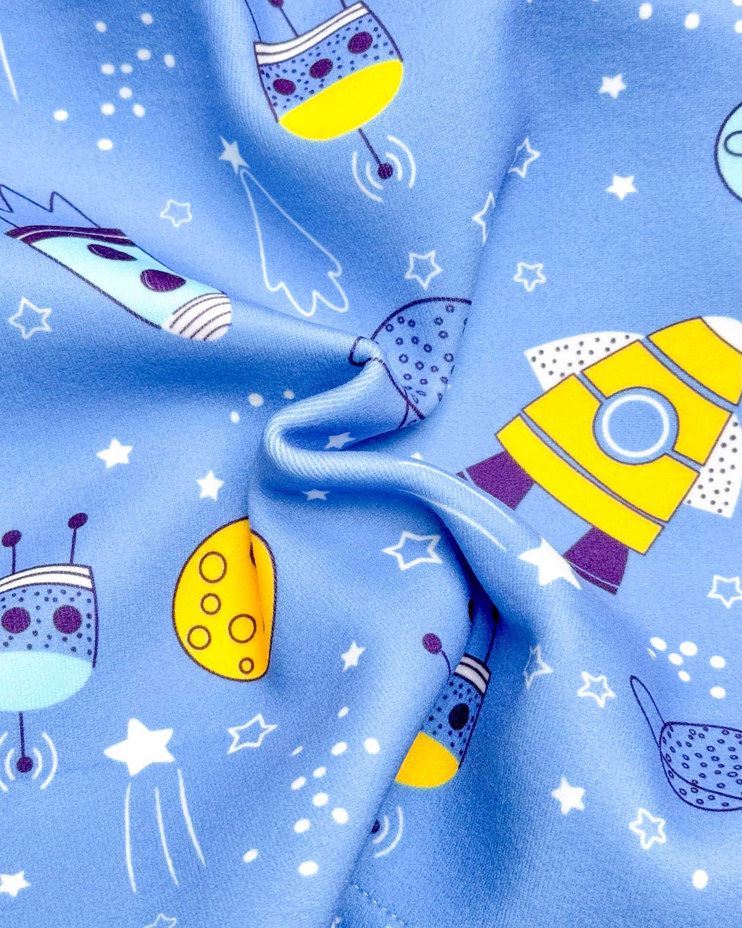 Space Rocket Printed Fleeced Co-ord Set