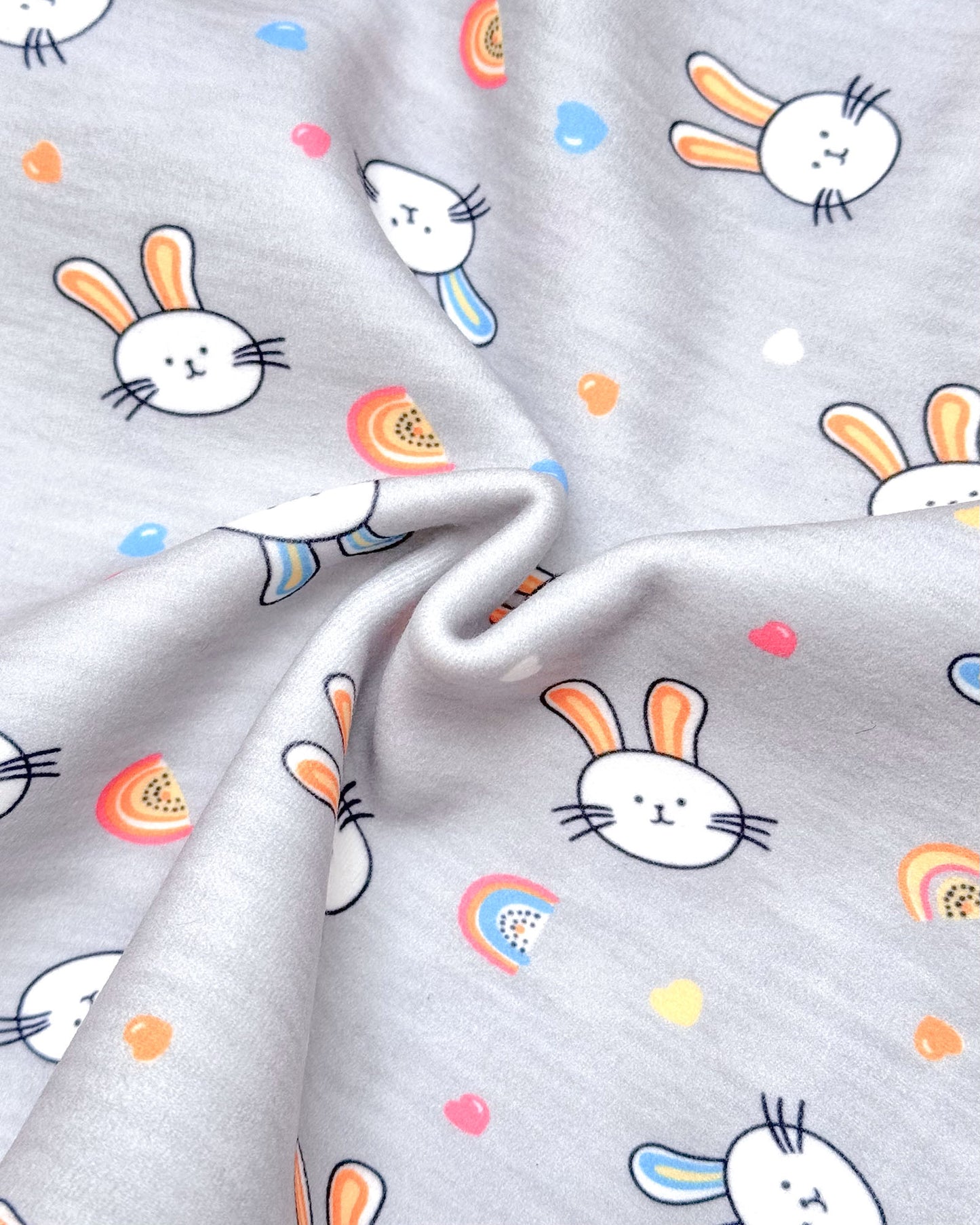 Bunny Dreams Printed Fleeced Co-ord Set