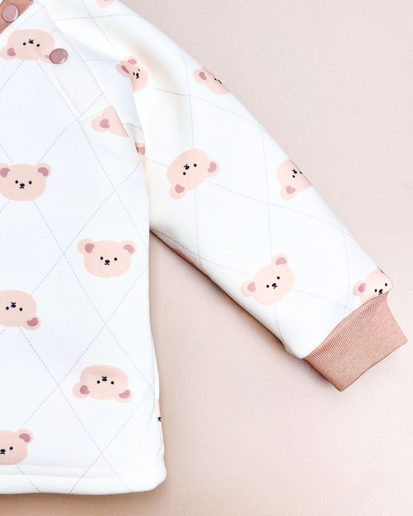 Bear Printed Fleeced Co-ord Set