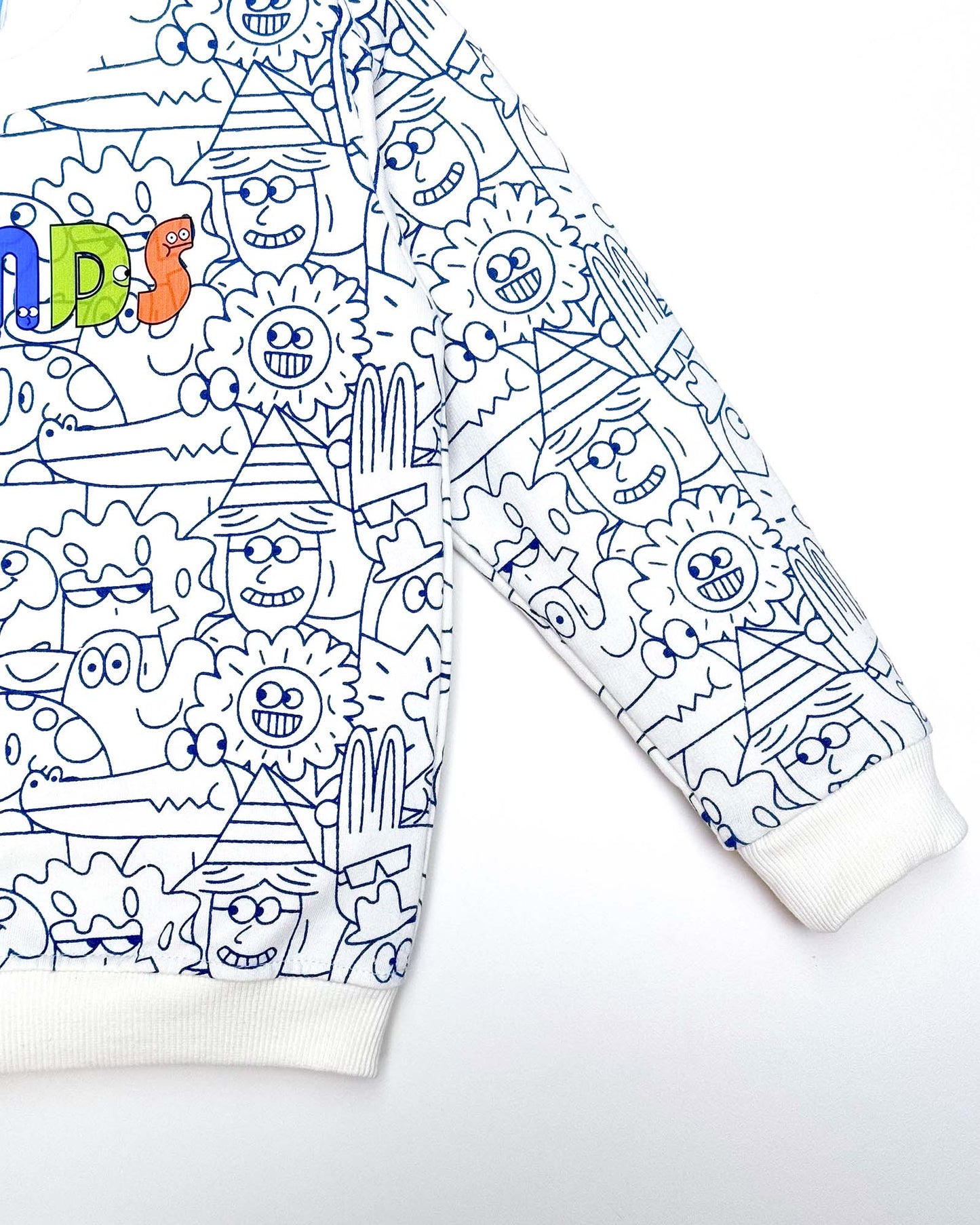 FRIENDS Graffiti Printed Fleeced Co-ord Set