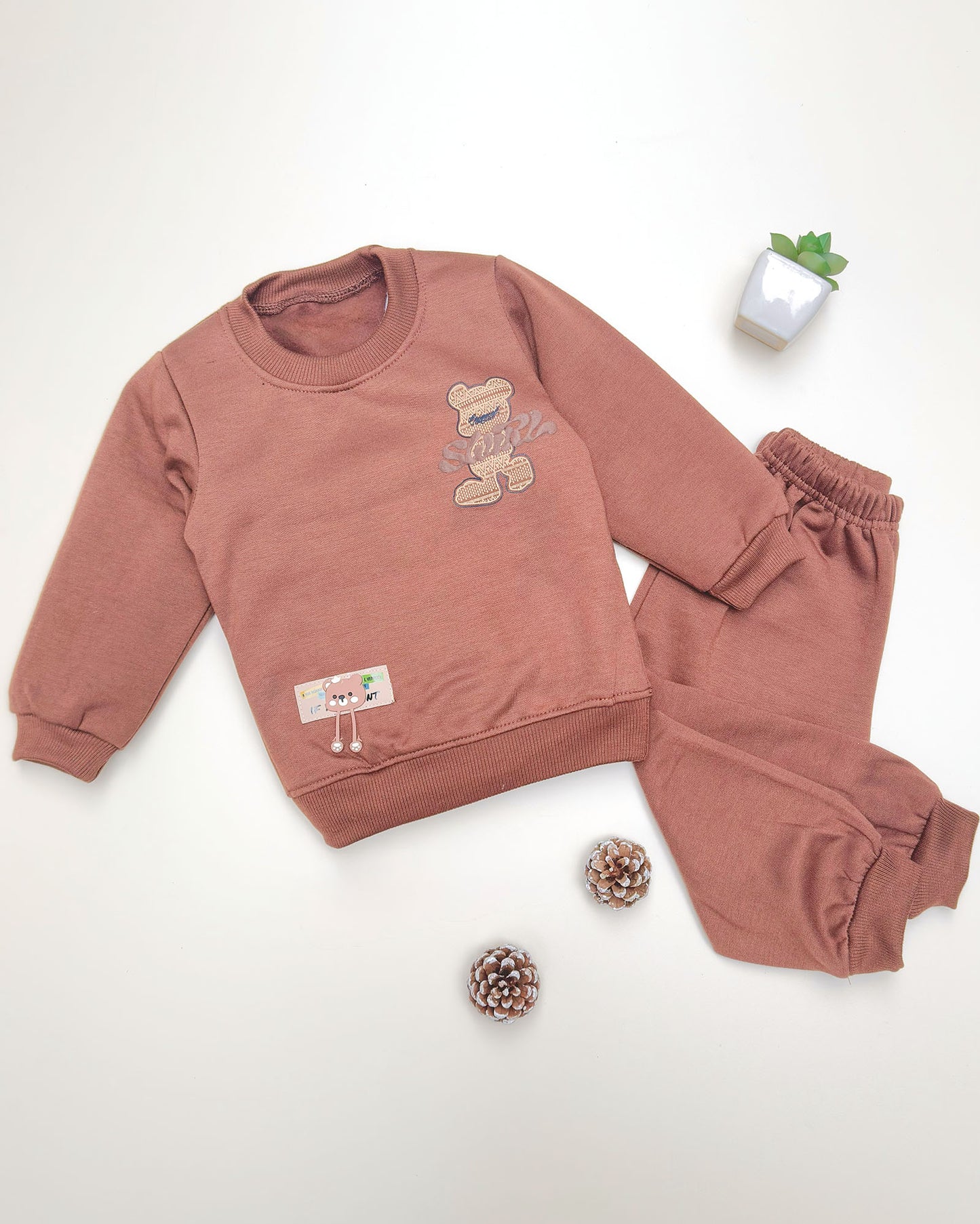 Swirl Printed Light Fleece Co-ord Set