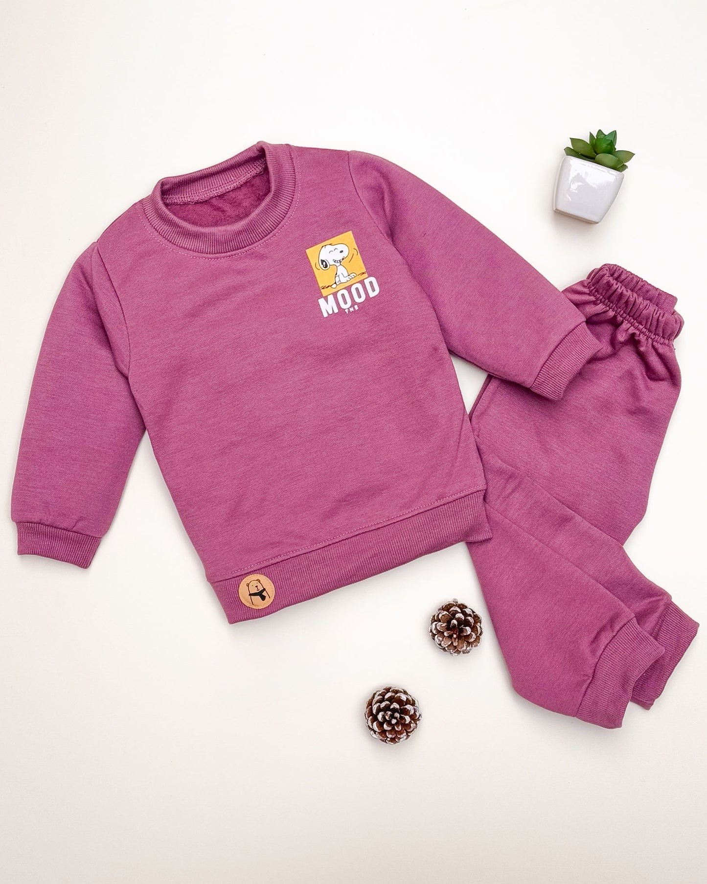 Mood Of The Day Printed Light Fleece Co-ord Set
