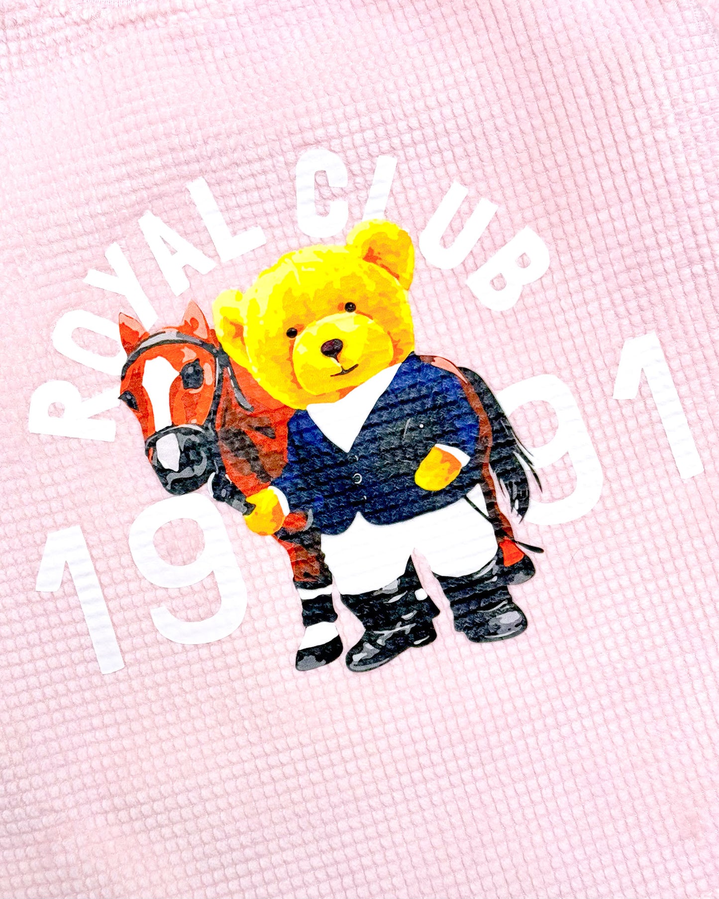 Royal Club Print Fleeced Textured Co-ord Set