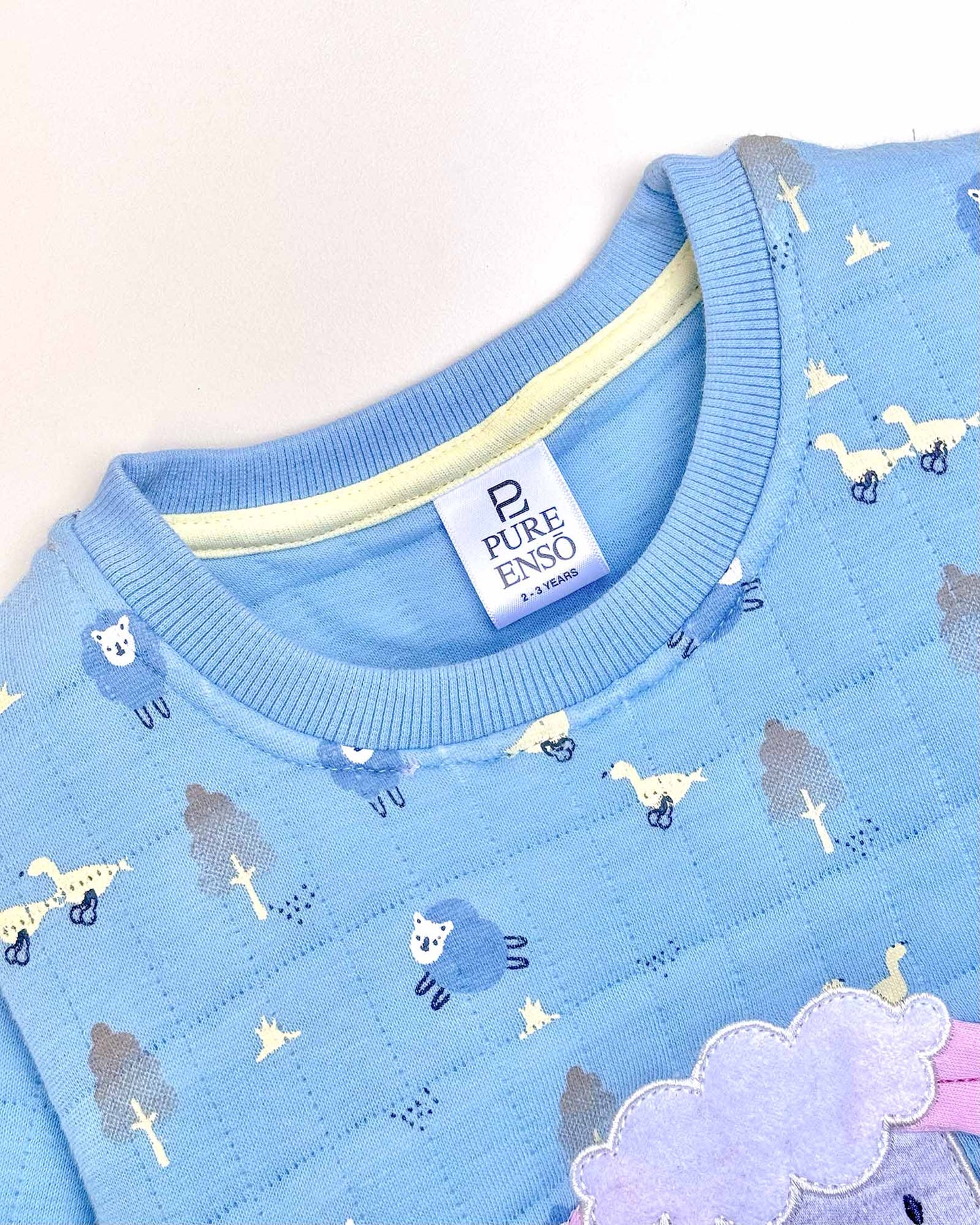 Quilted Sheep Appliqué & Forest Print Co-ord Set