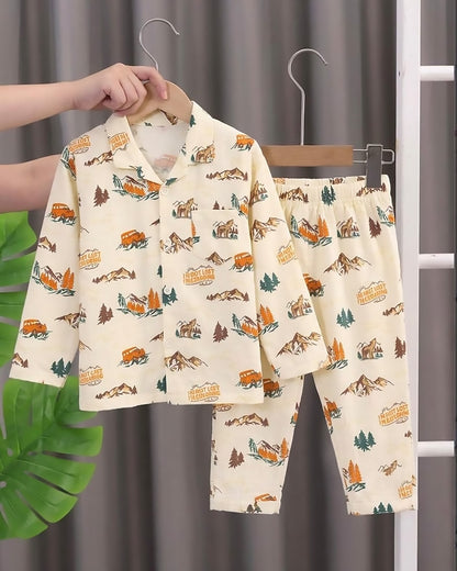 Baby Bunny Printed Organic Cotton Night Suit (Copy)