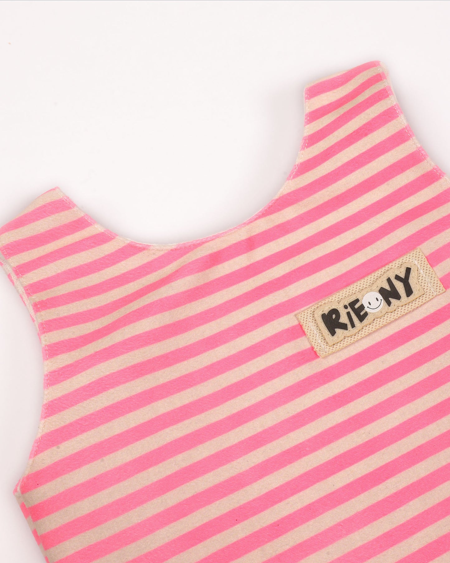Soft Textured Stripe Top with Polka Skirt Set