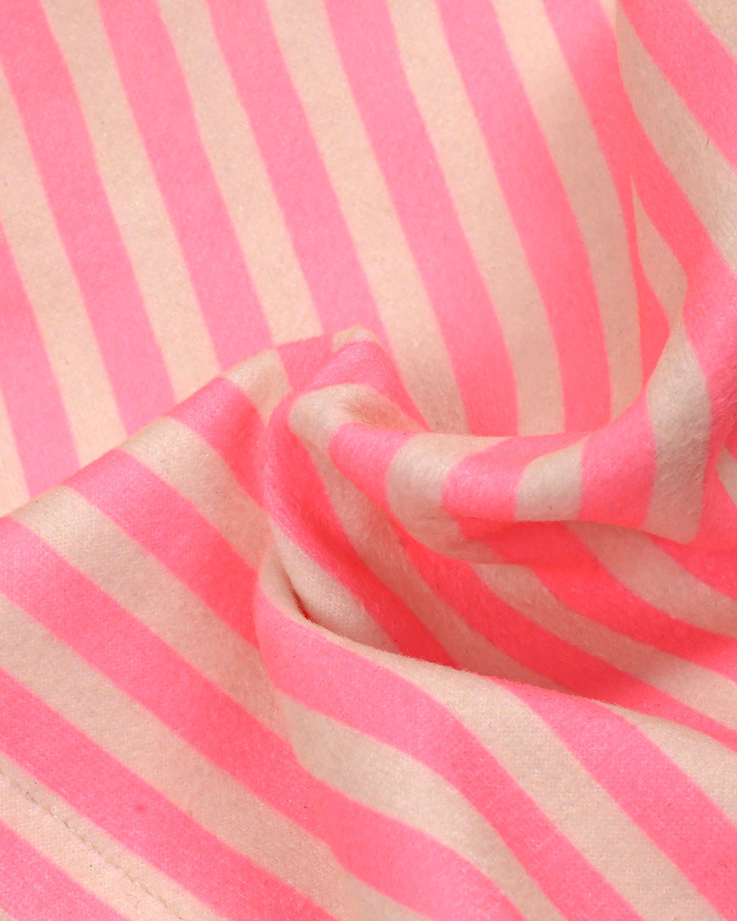 Soft Textured Stripe Top with Polka Skirt Set