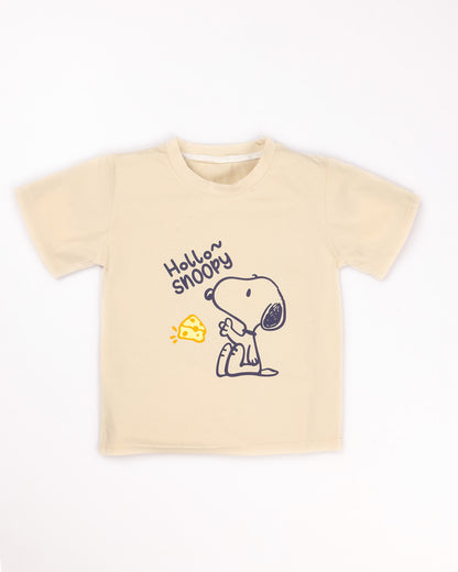 Hello Snoopy with Cheese Printed Co-ord Set