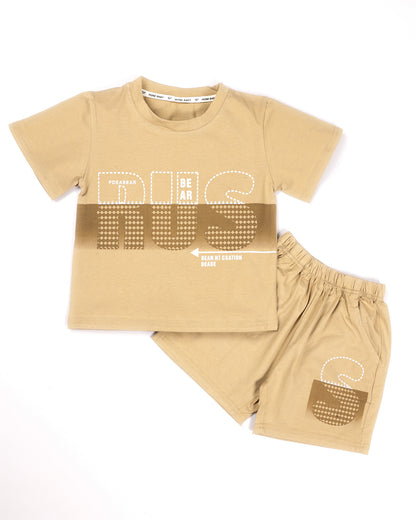 Dual Tone RUS Stitch Printed Co-ord Set