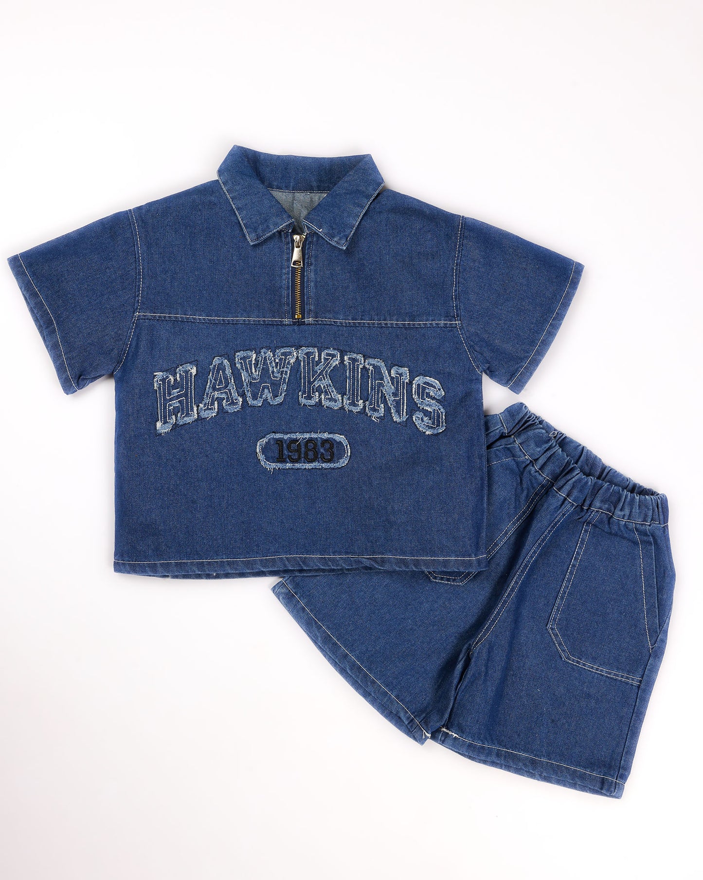 Hawkins Embroidered Denim Co-ord Set